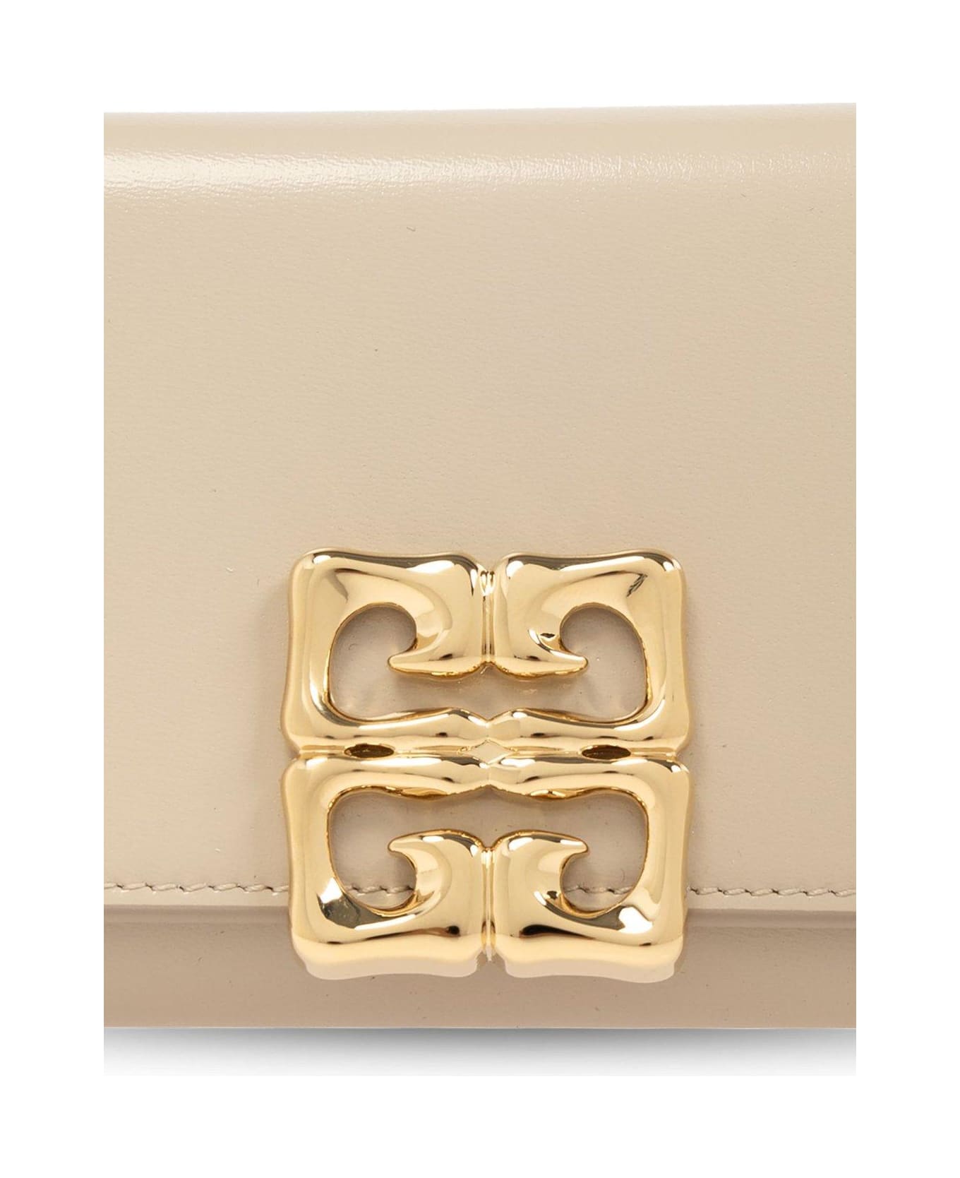 Givenchy 4g Plaque Flap Wallet - NATURAL BEIGE