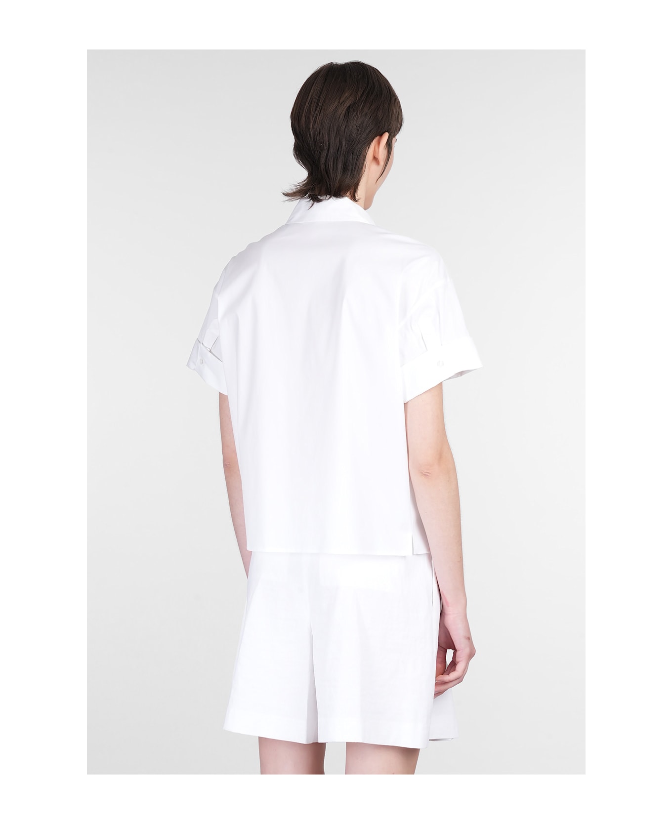 Theory Shirt In White Cotton - white