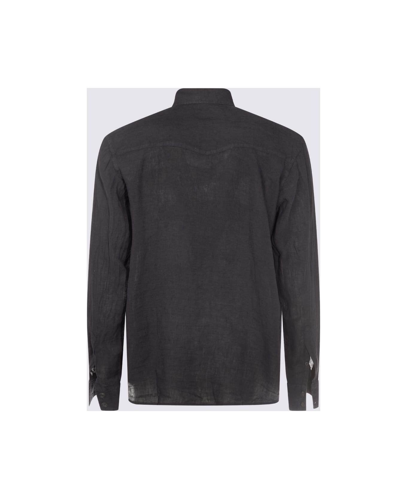 Altea Grey Linen Shirt - Blue