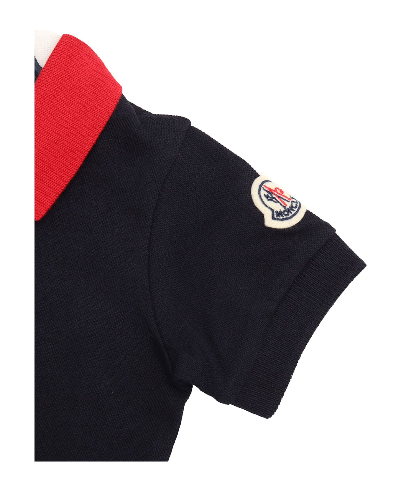 Moncler Ss Polo - BLUE