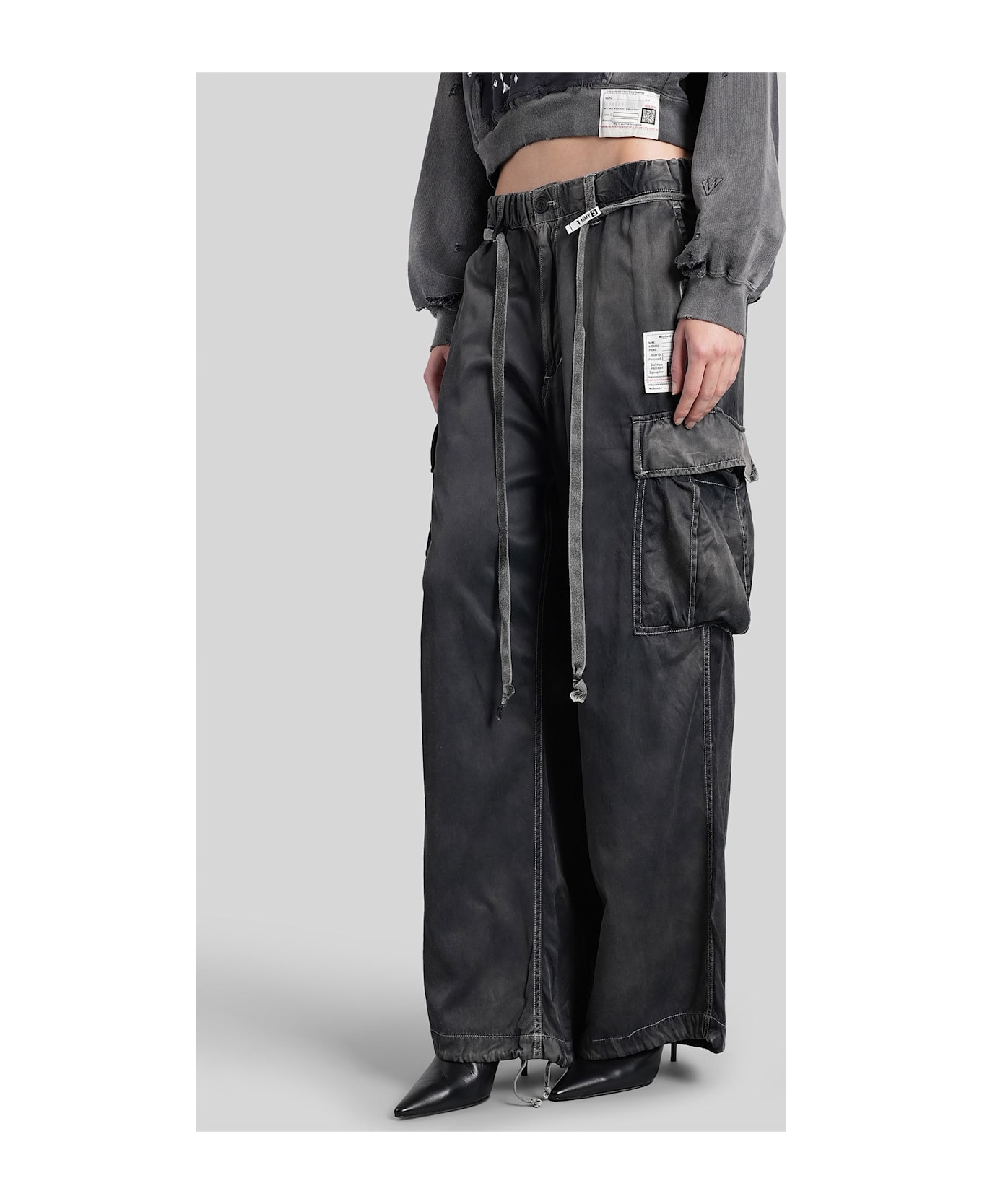 Mihara Yasuhiro Pants In Black Rayon - black