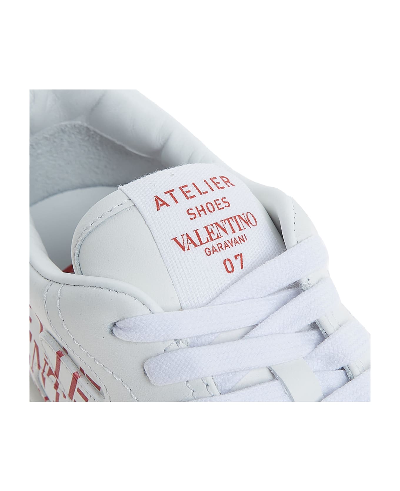 Valentino Garavani Garavani Leather Logo Sneakers - White スニーカー