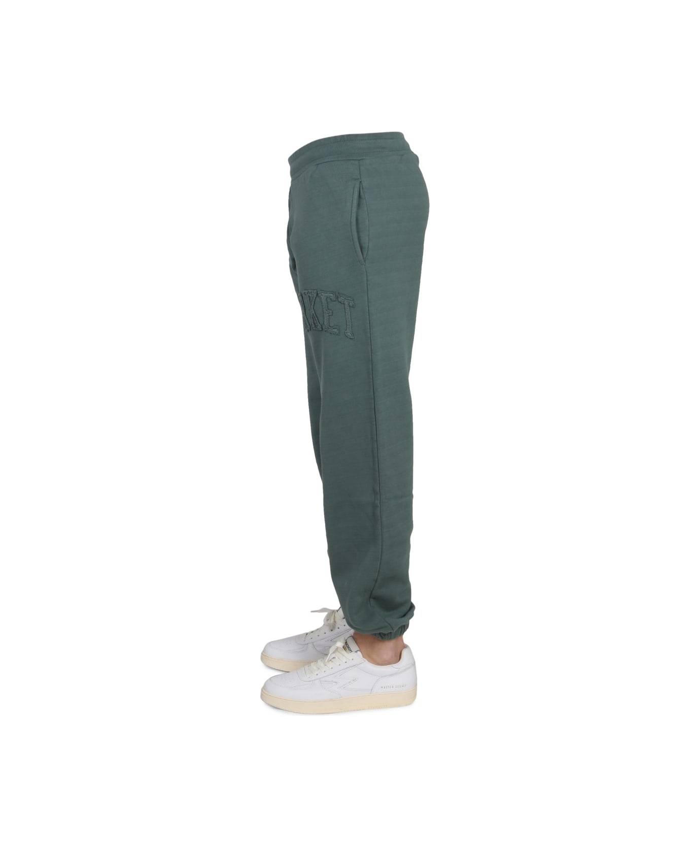 Market Pants With Applied Logo - GREEN name:467