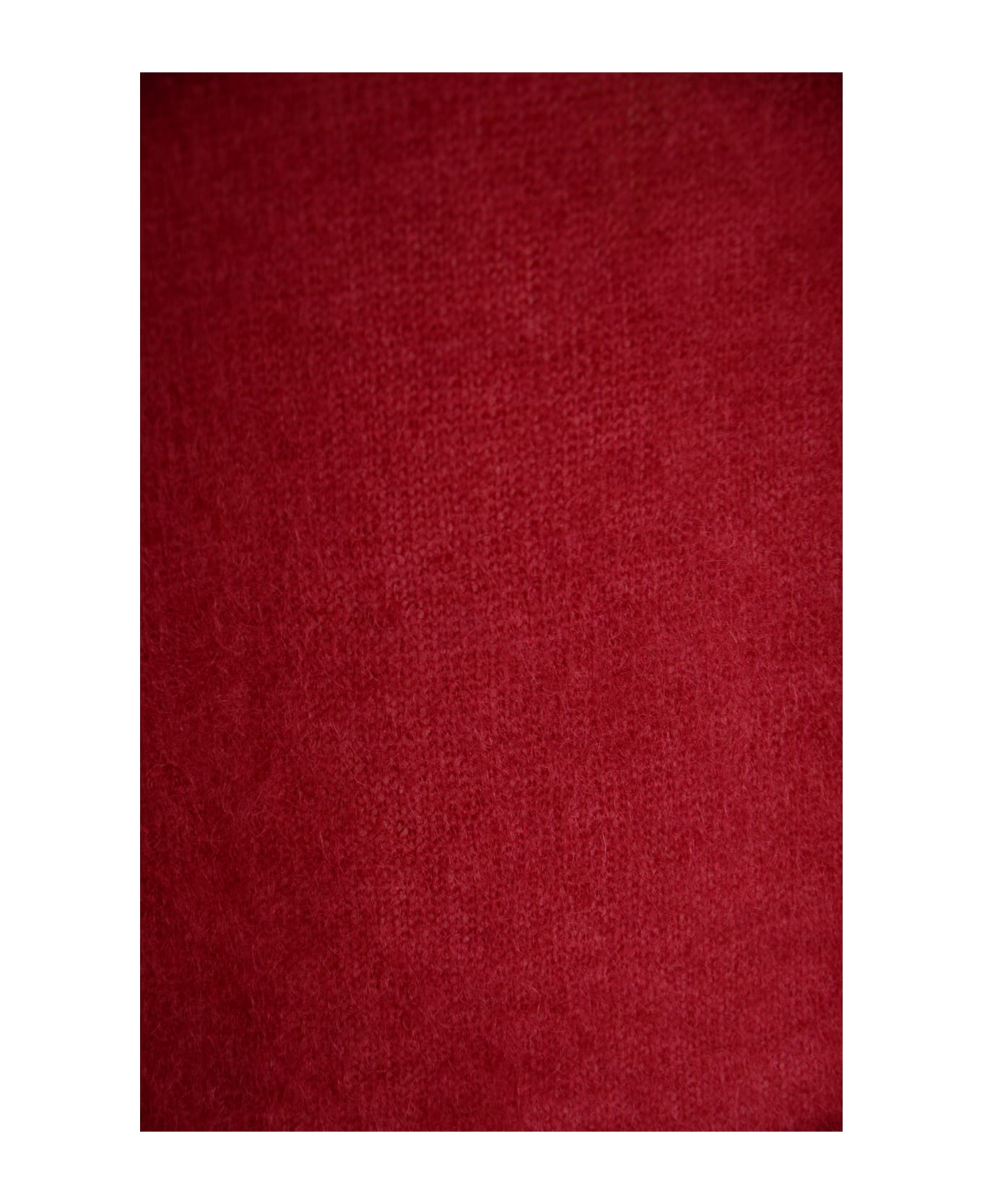 Alberta Ferretti Rib Trim Classic Knit Cardigan - Red