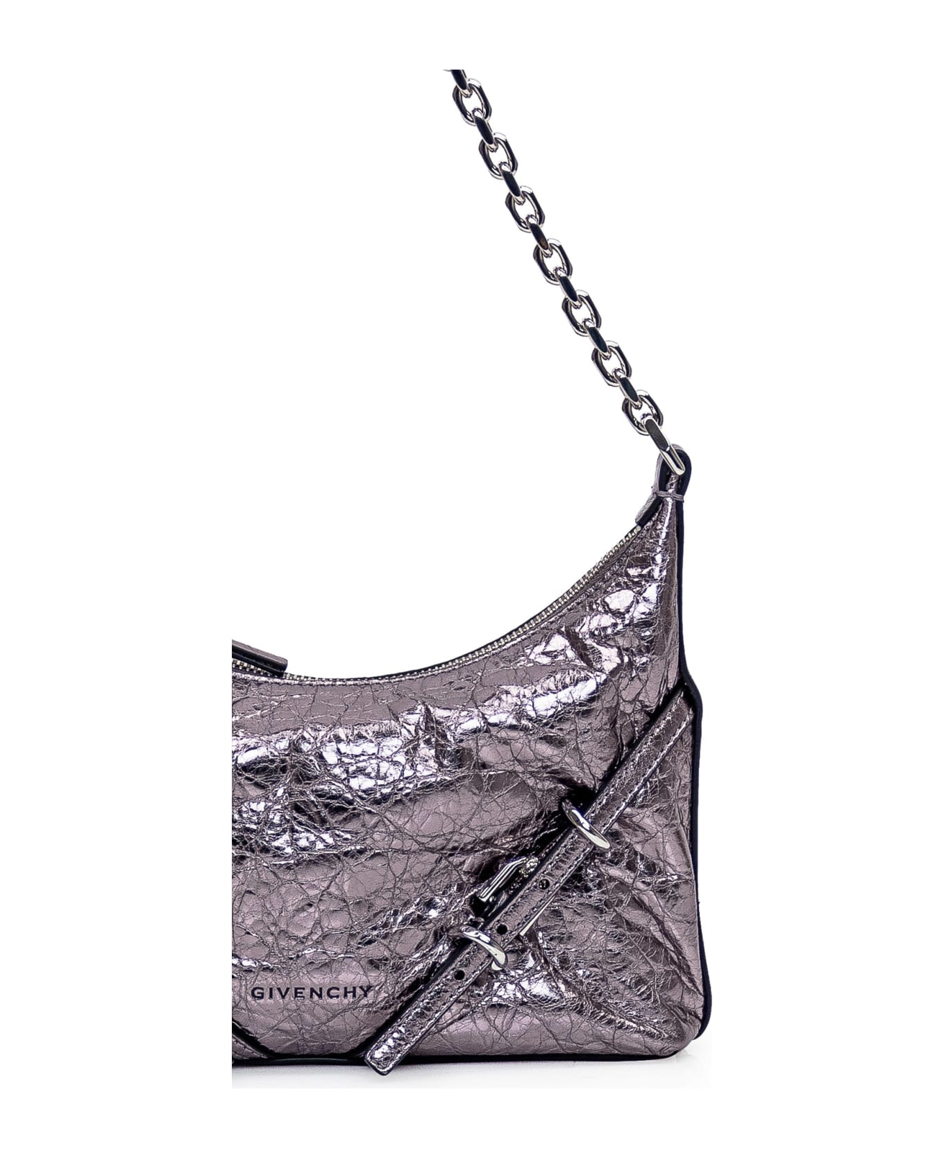 Givenchy Voyou Party Shoulder Bag - SILVER GREY