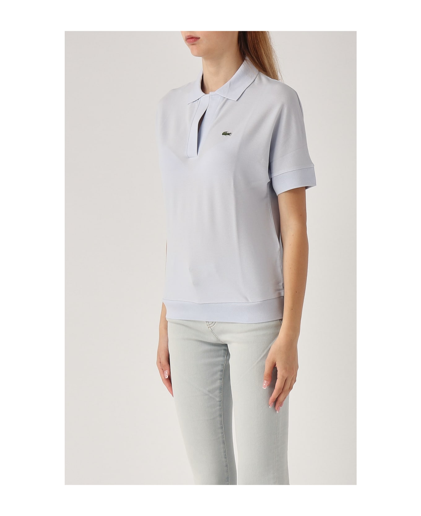 Lacoste Cotton T-shirt - CELESTE ポロシャツ