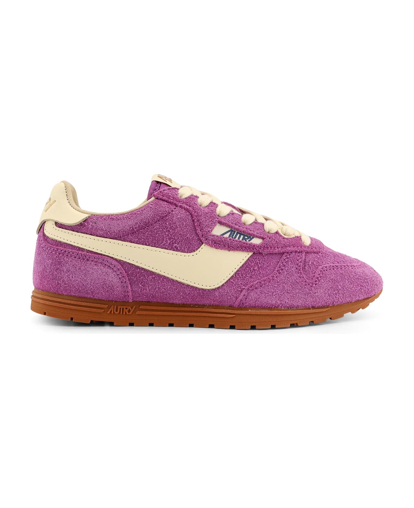 Autry Windspin Leather Sneakers - Purple