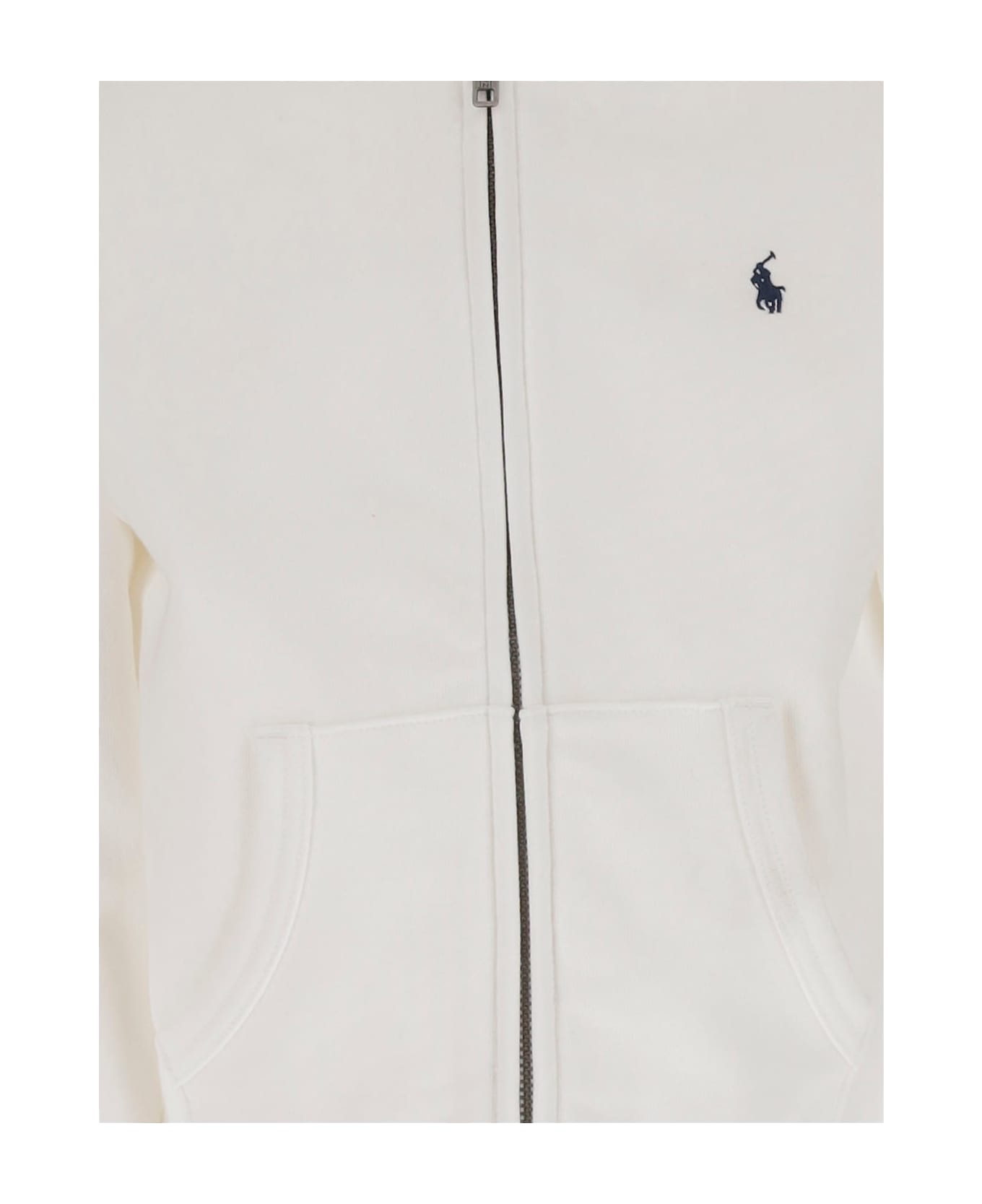 Polo Ralph Lauren Cotton Blend Sweatshirt With Logo - White
