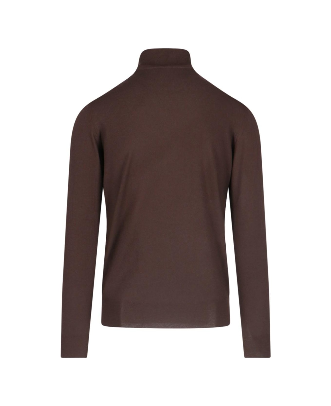 Loro Piana Turtle-neck Sweater - CHOCOLATE NOIRE