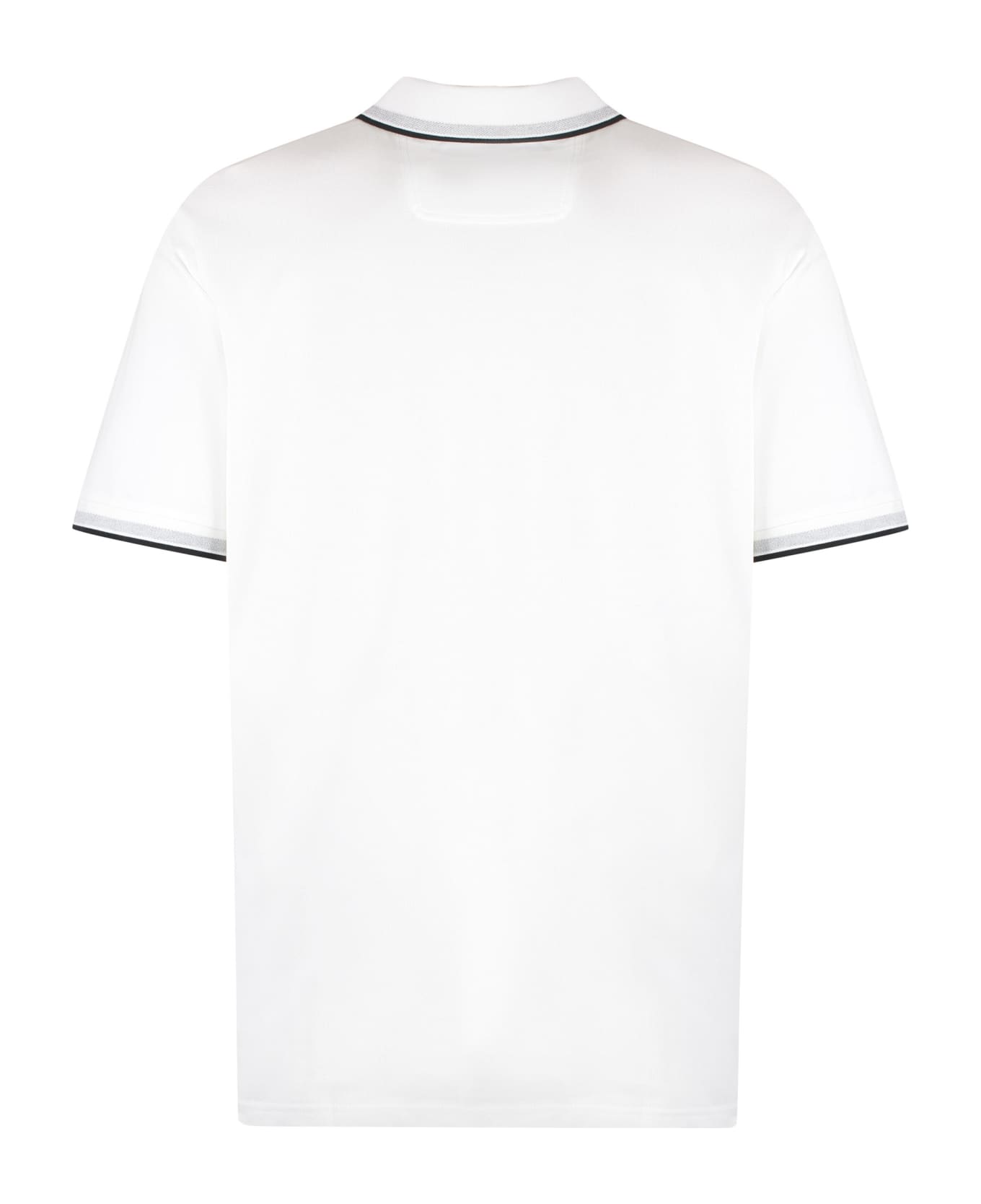 Hugo Boss Cotton-piqué Polo Shirt - White