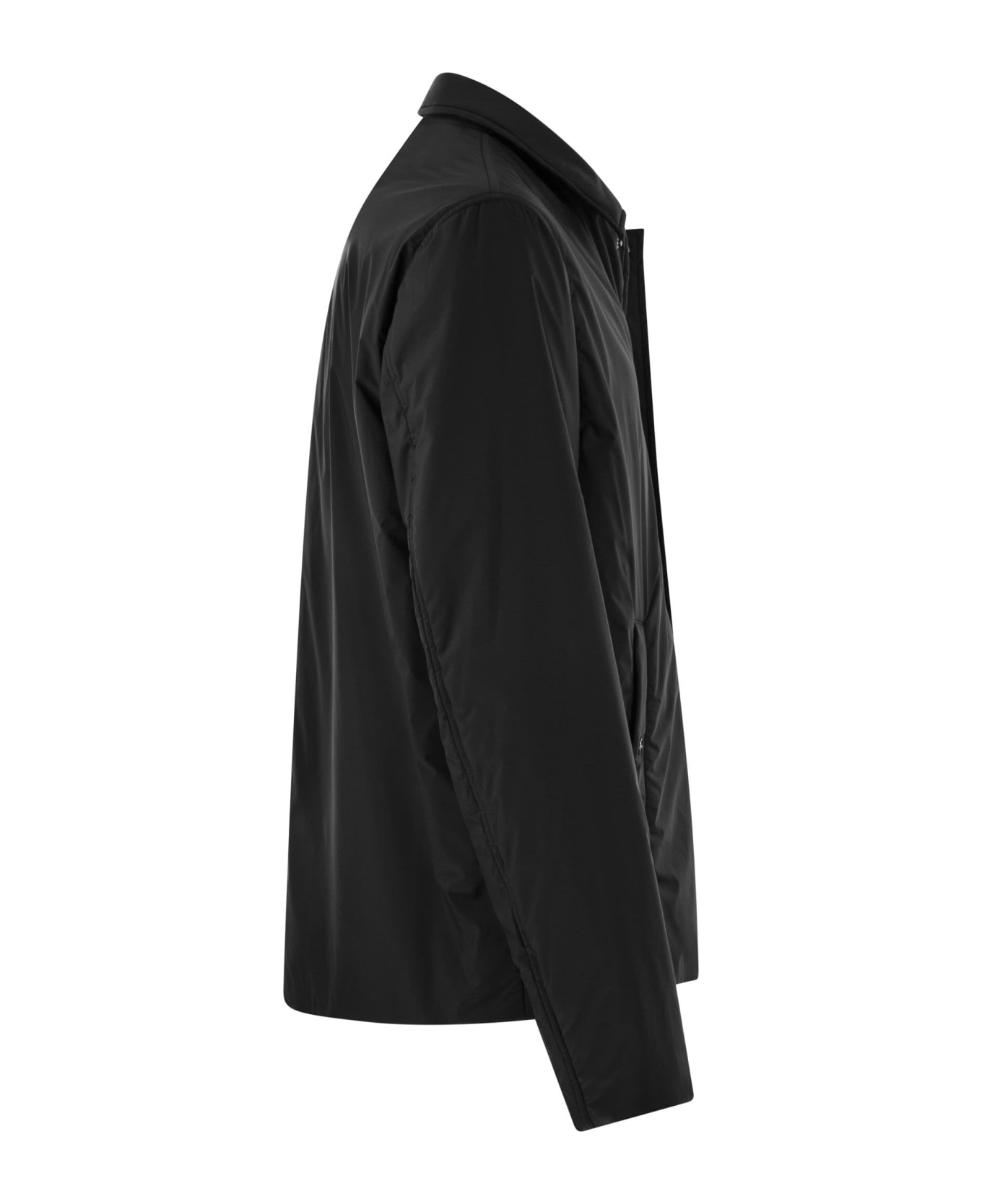 Herno Shirt-cut Jacket In Ecoage - Black