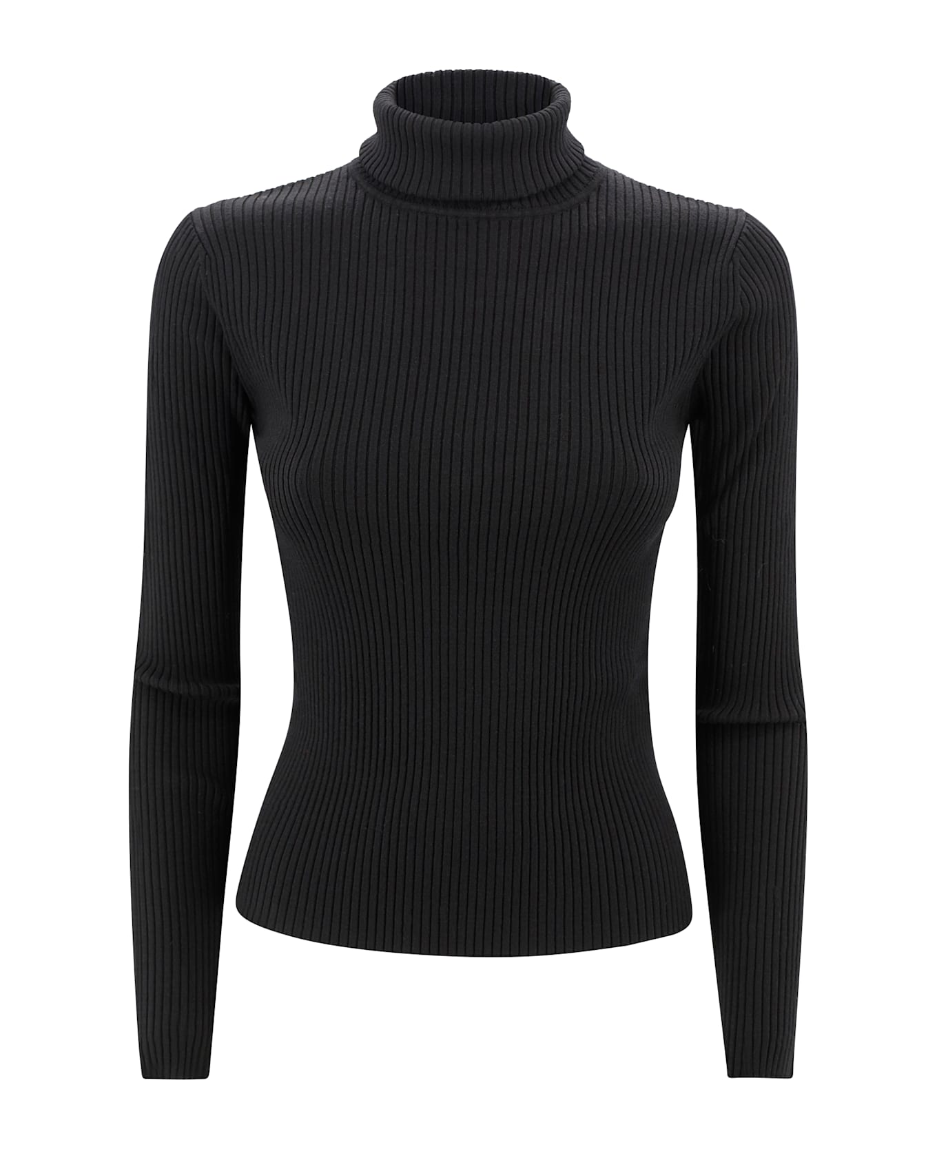 Parosh Cut-out Jumper - Black