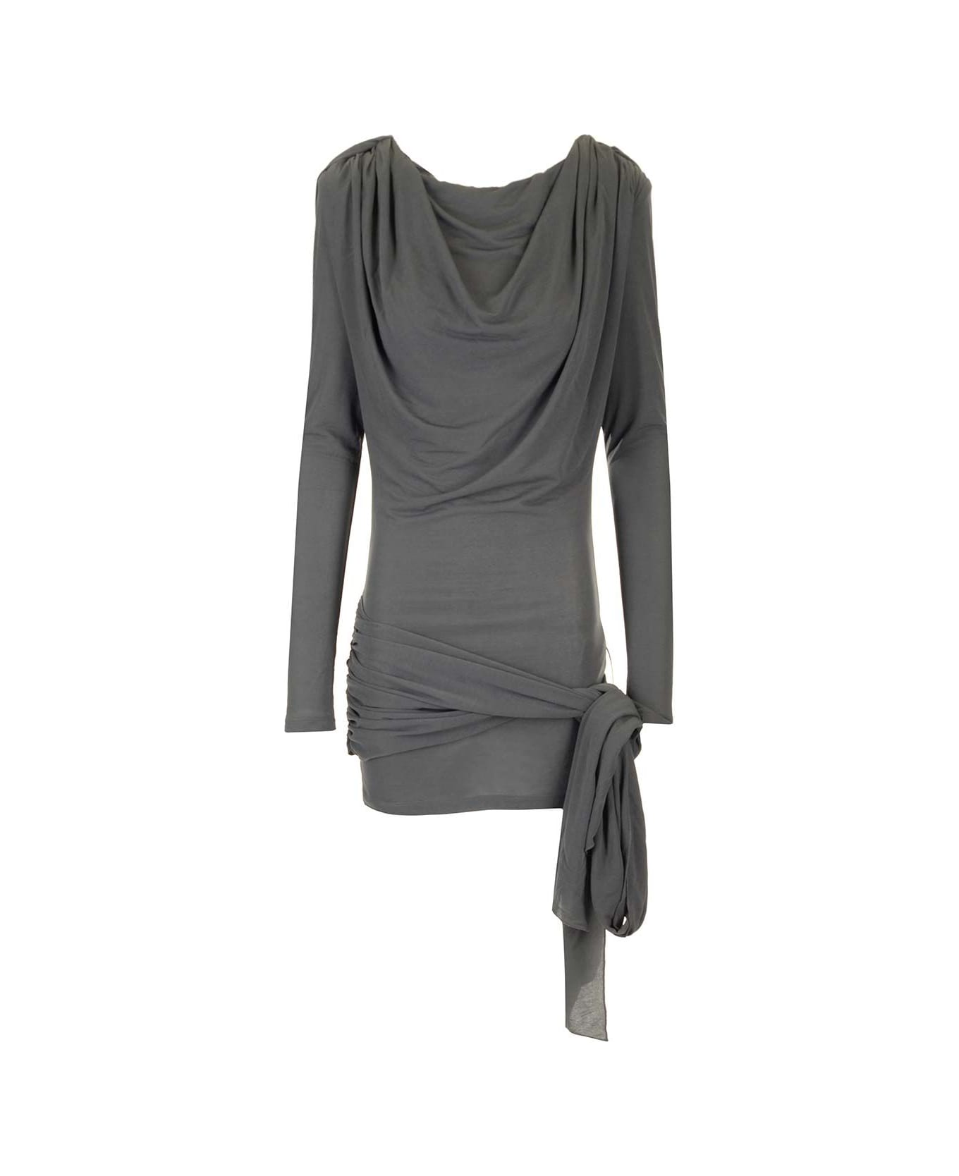 Rotate by Birger Christensen Waterfall Mini Dress - Grey