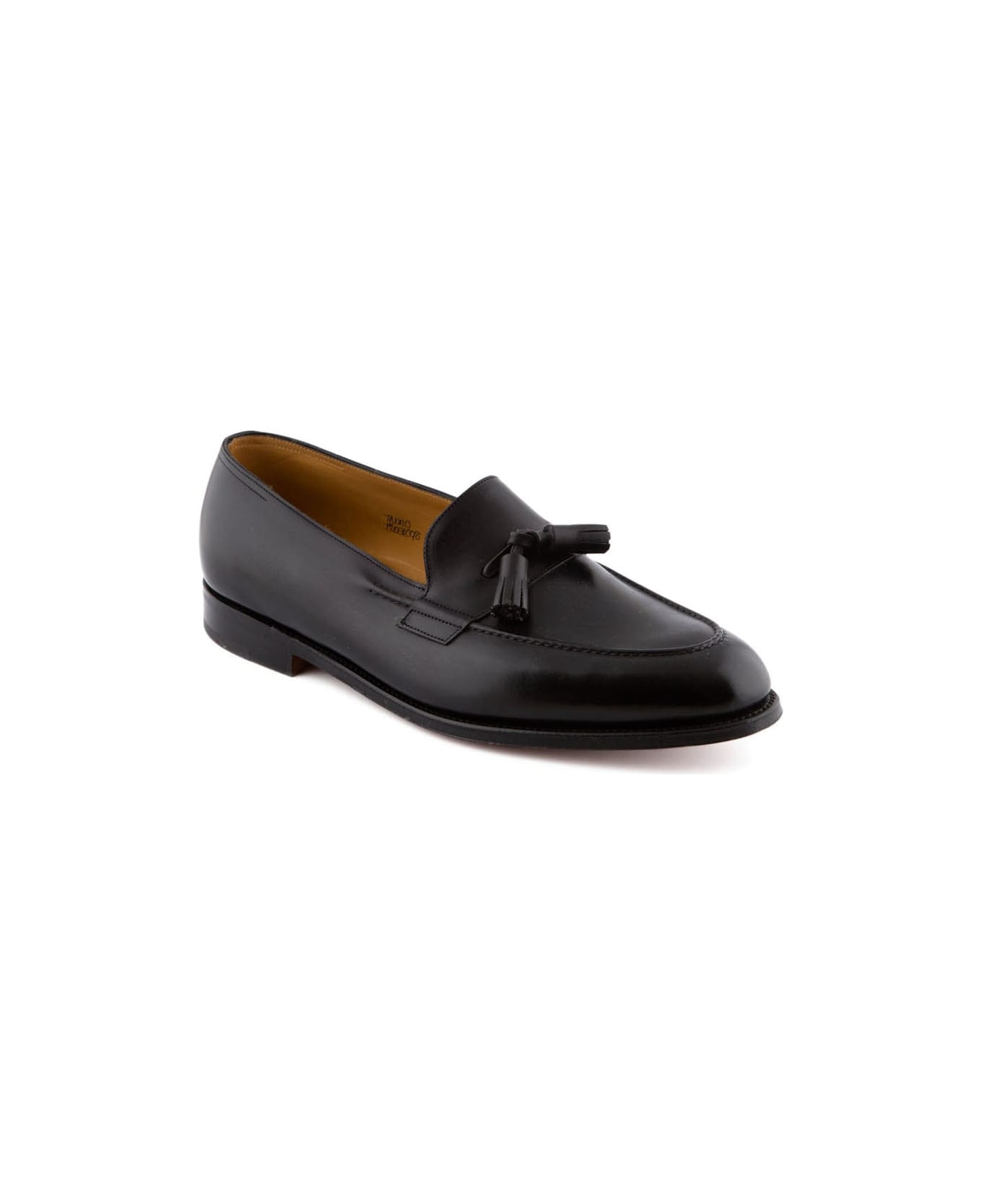 John Lobb Truro Black Museum Calf Tassel Loafer - Nero