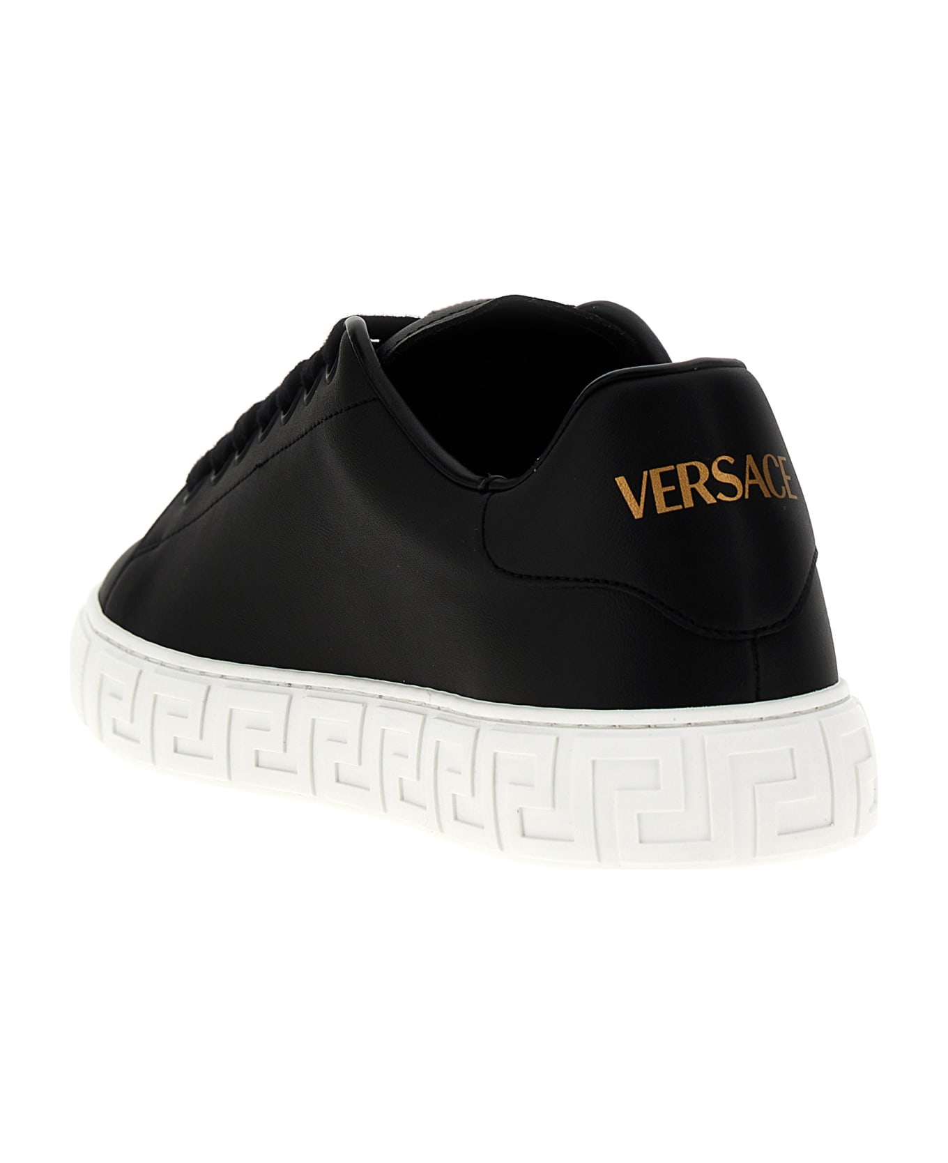 Versace 'greca' Sneakers - White/Black