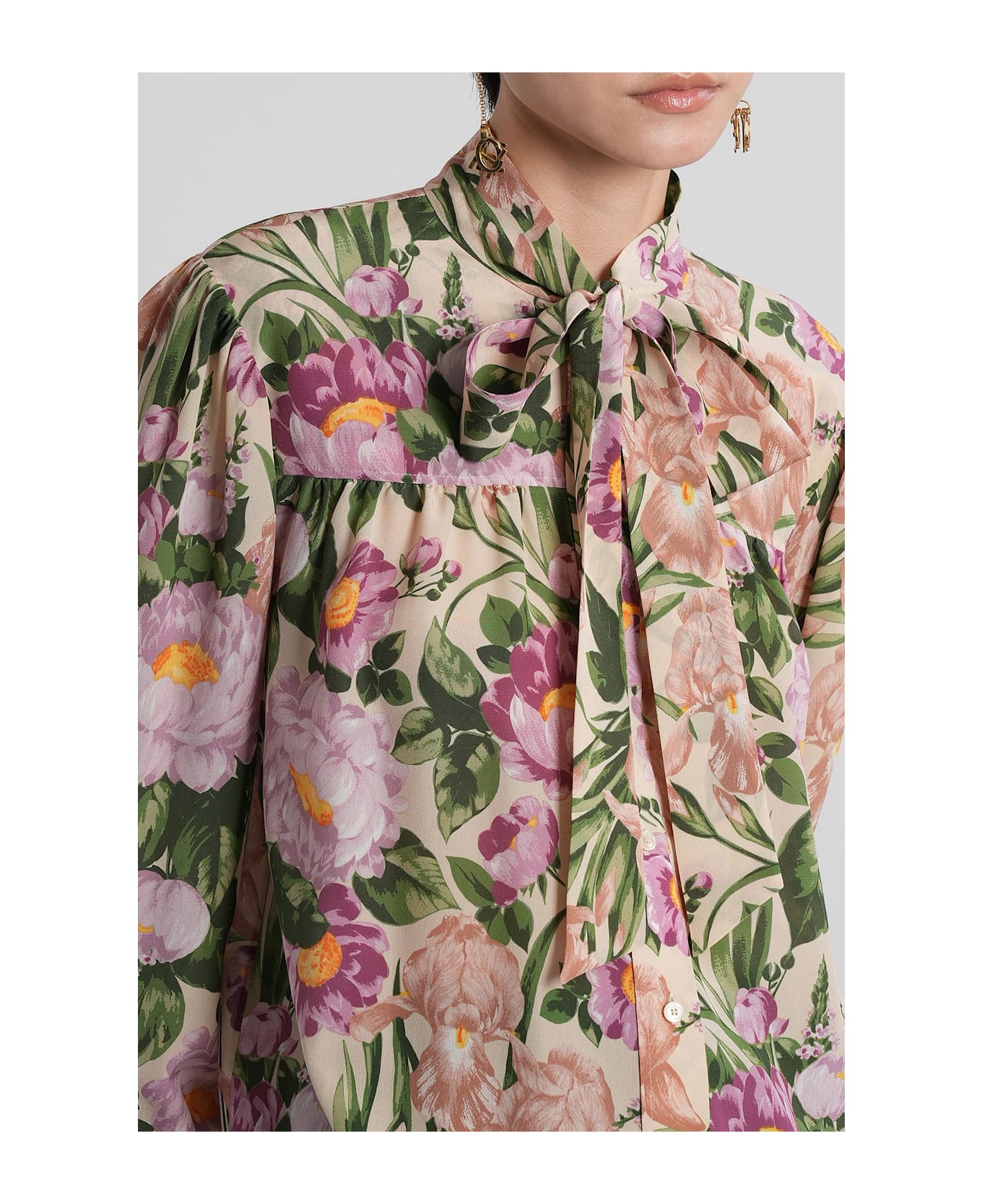 Chloé Shirt In Multicolor Silk - multicolor