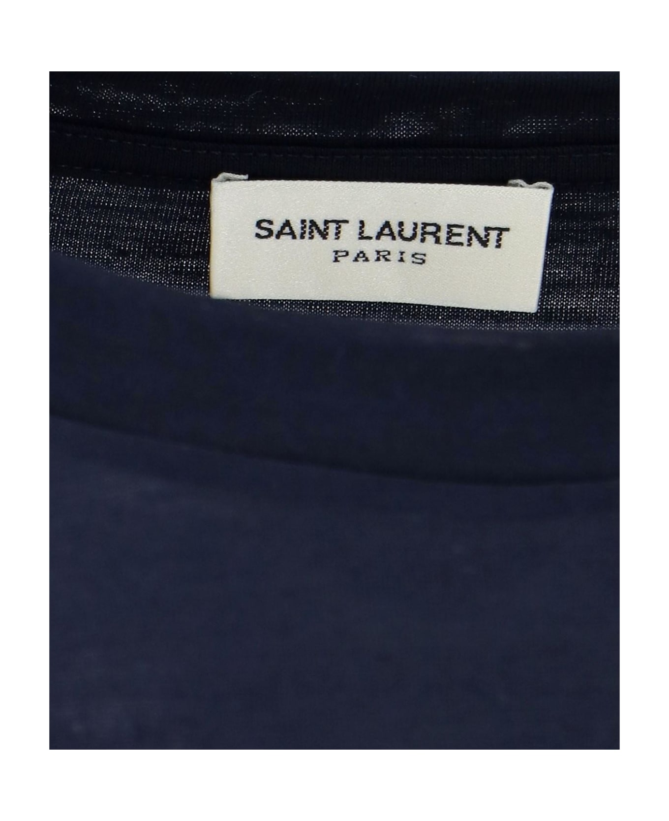 Saint Laurent Monogram T-shirt - NAVY