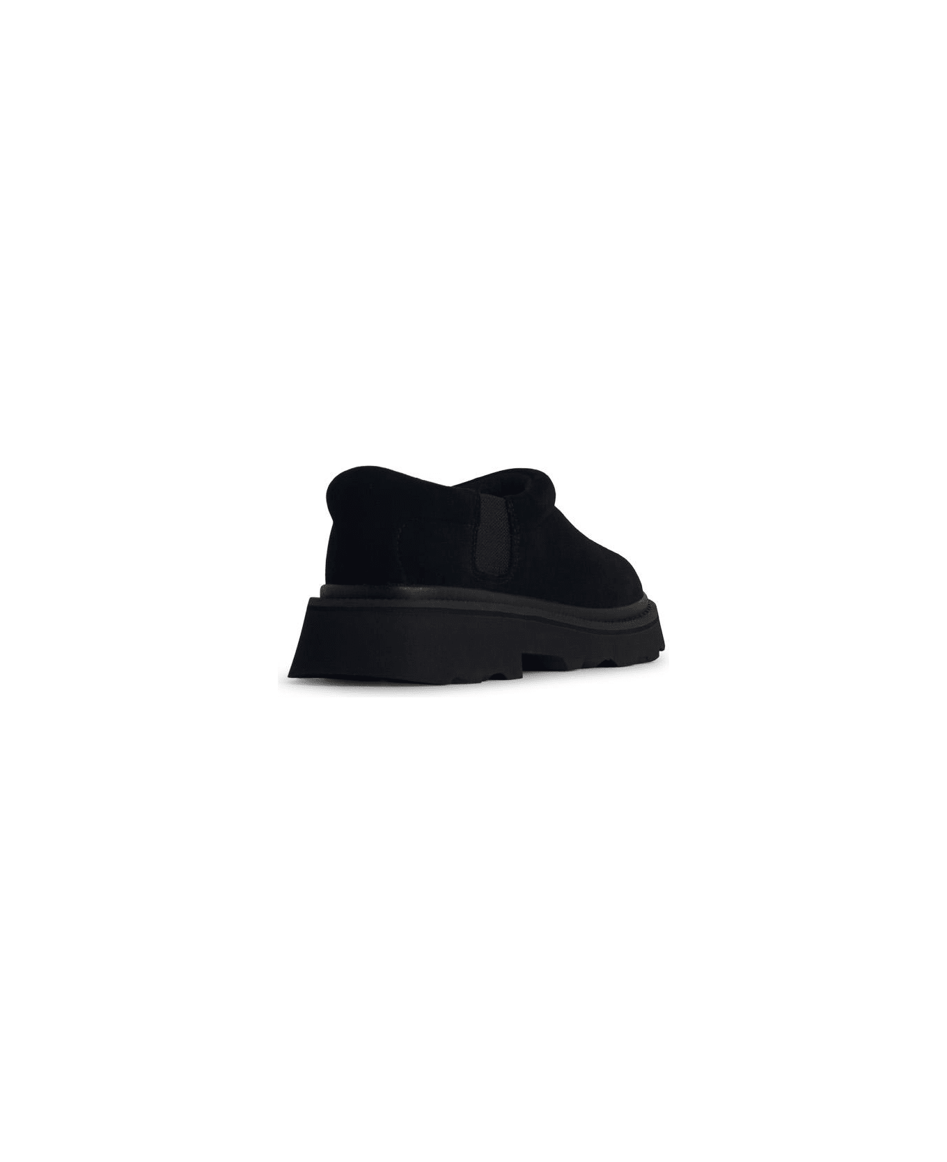 UGG 'tasman' Black Suede Slippers - Black