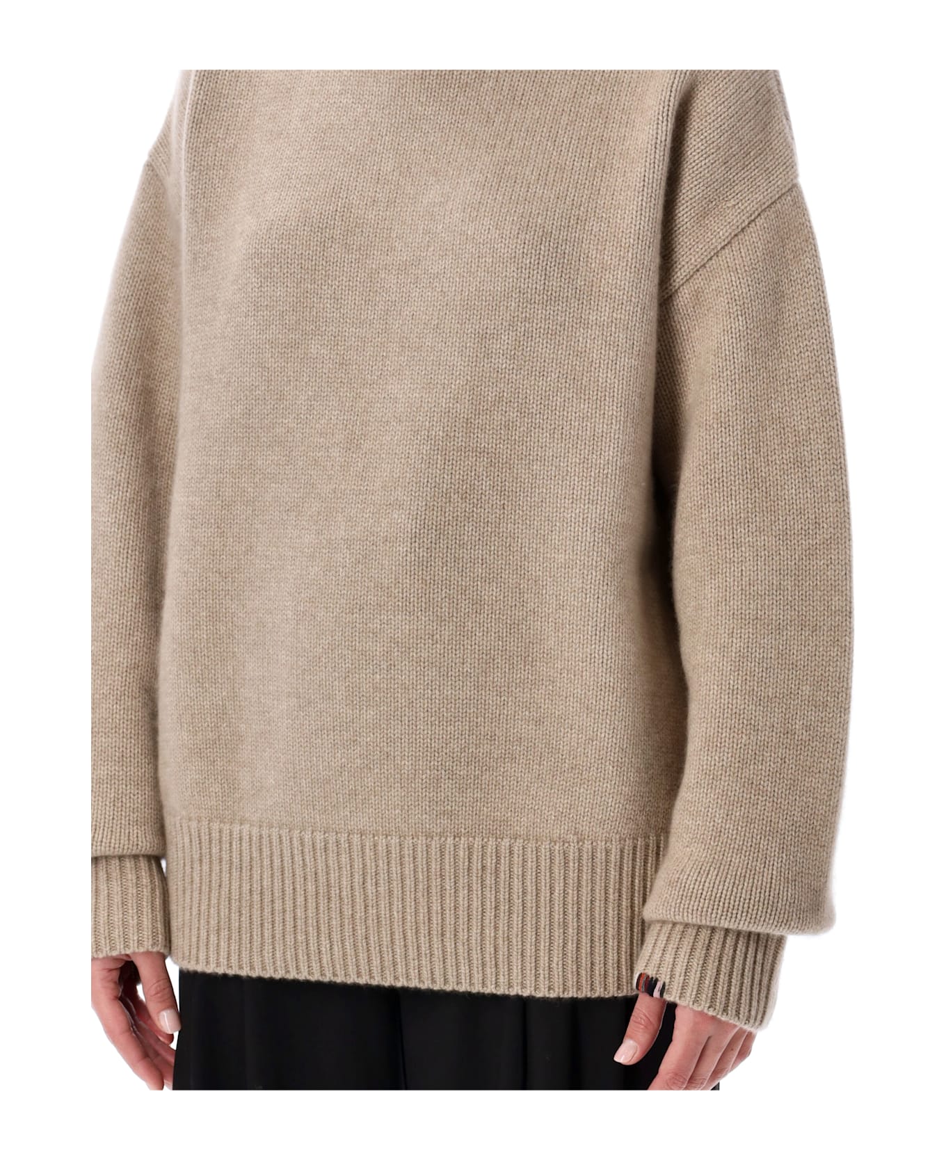Extreme Cashmere N°20 Oversize Xtra Cashmere Turtleneck Sweater - OAT