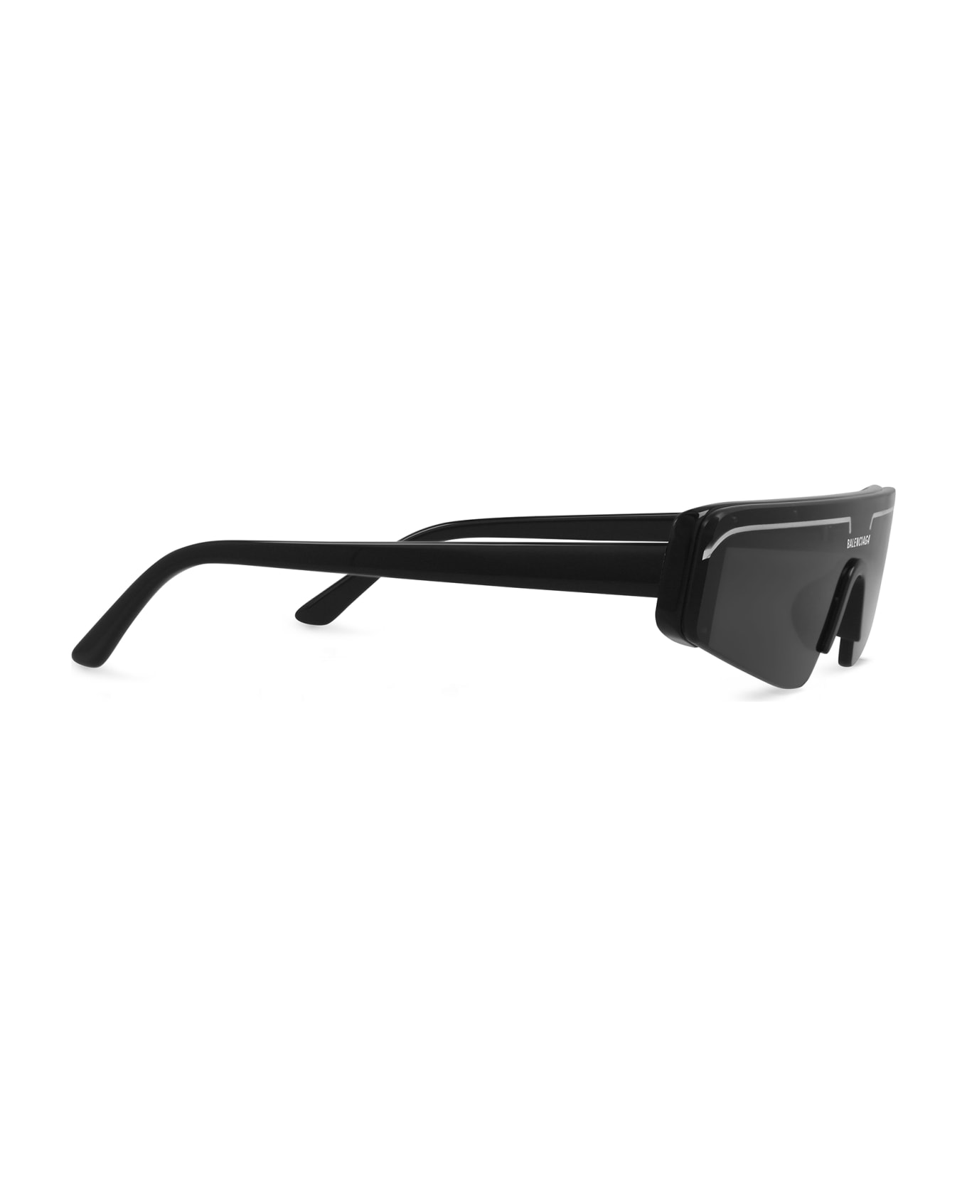 Balenciaga Eyewear Bb0003s Sunglasses - 001 BLACK BLACK GREY サングラス