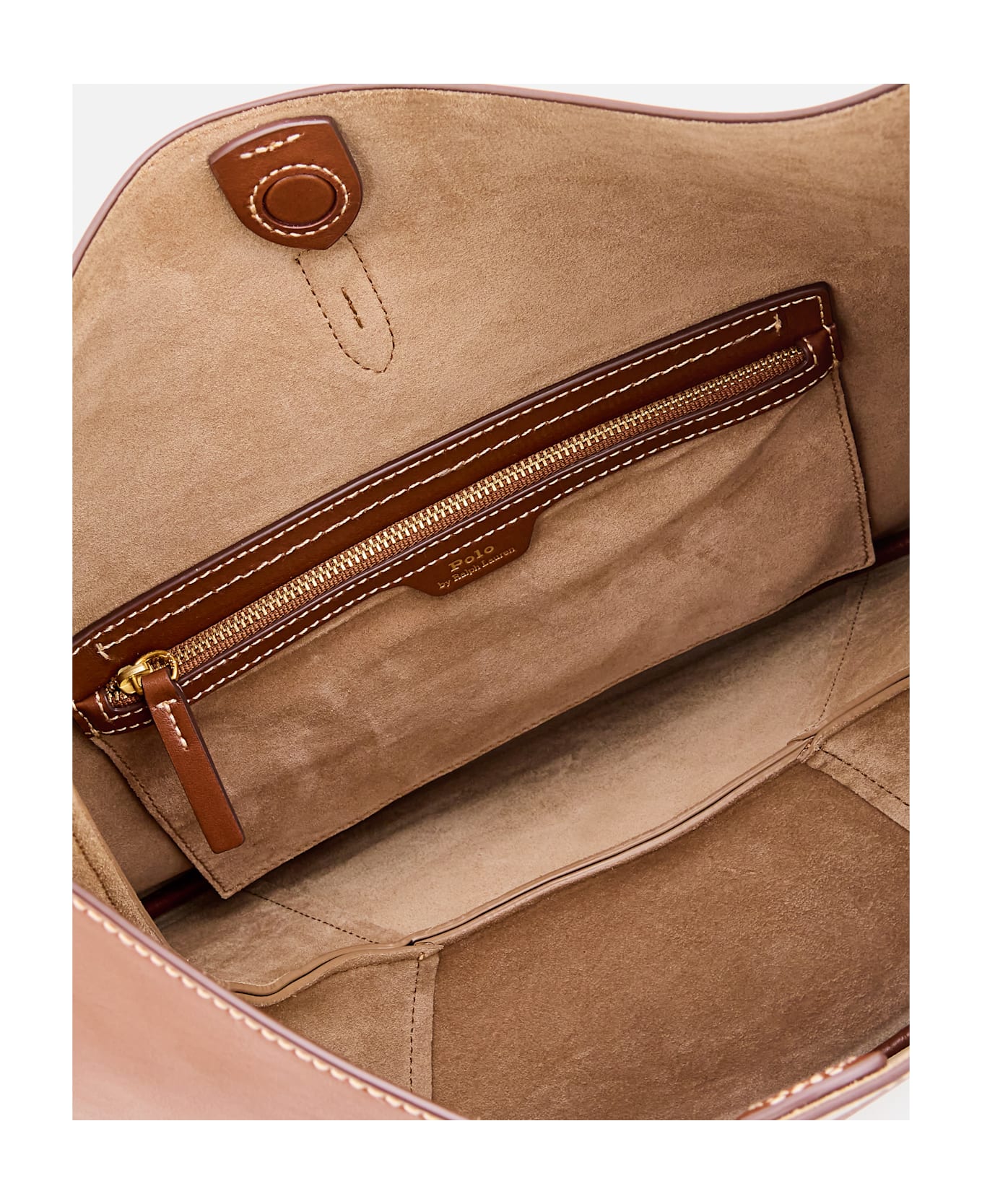 Polo Ralph Lauren Large Polo Id Shoulder Bag - Brown
