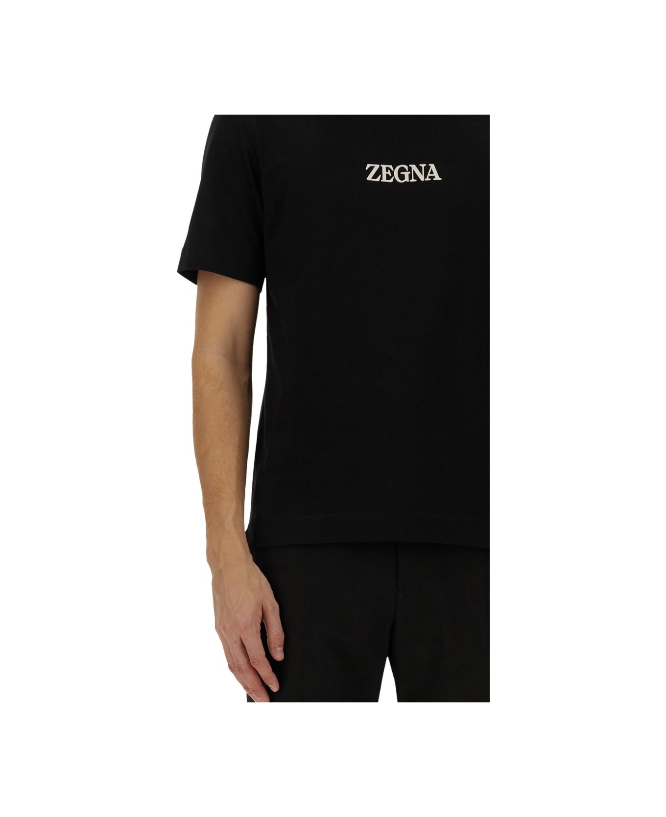 Zegna Jersey T-shirt - BLACK