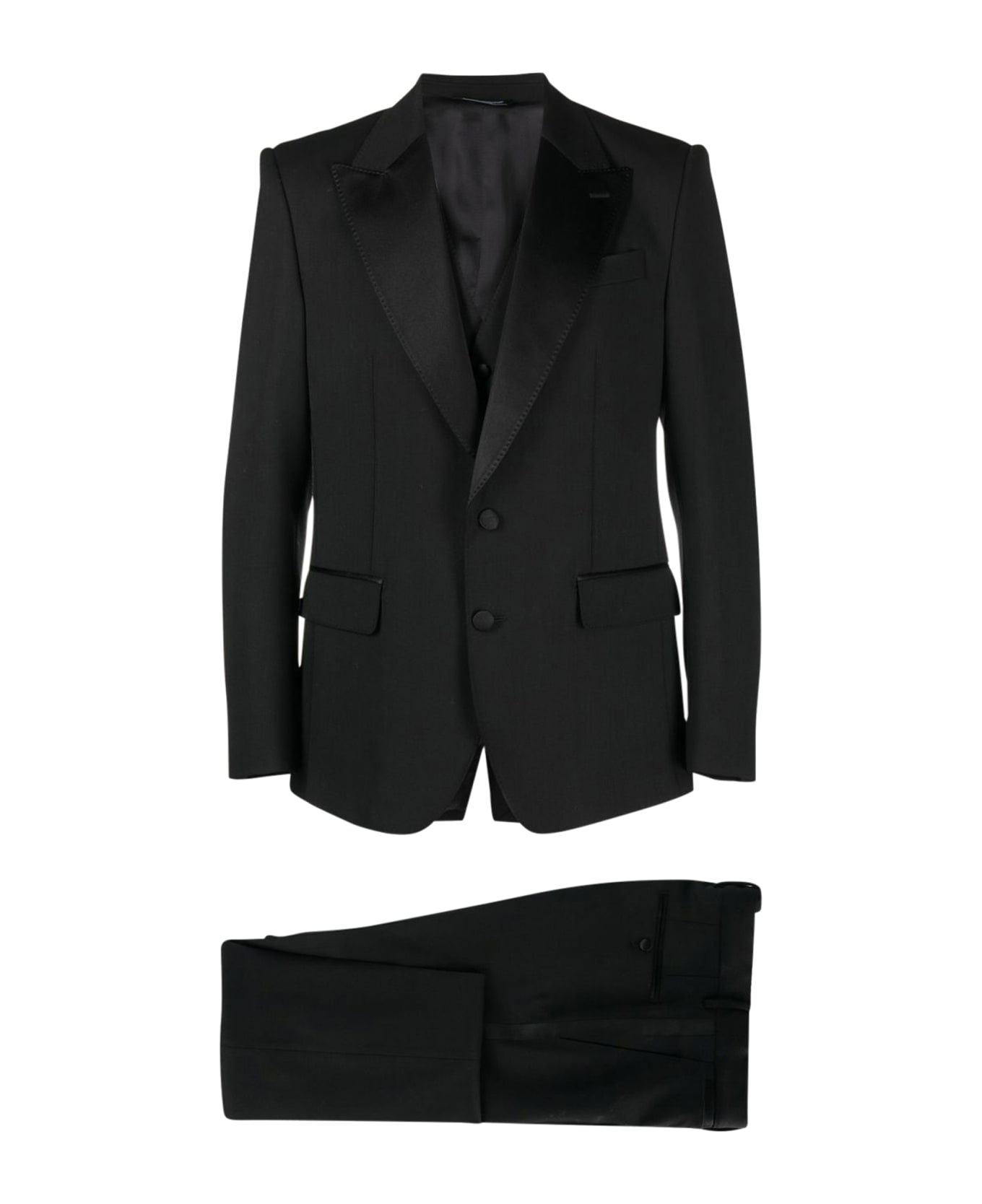 Dolce & Gabbana 6 Piece Suit - Black