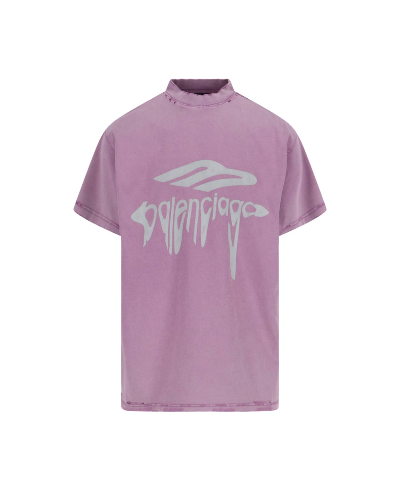 Balenciaga '3b Liquefied' T-shirt - Purple
