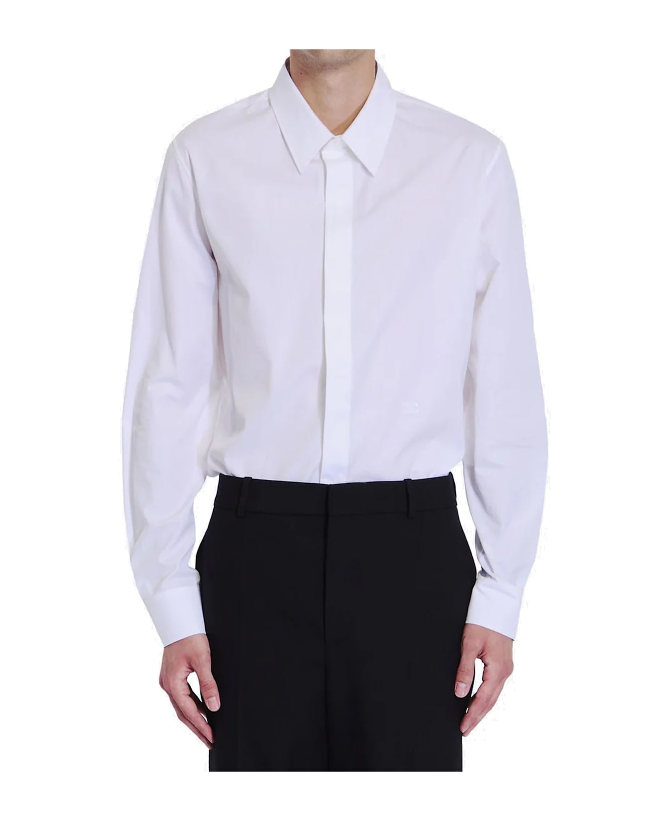 Celine Cotton Poplin Shirt - White