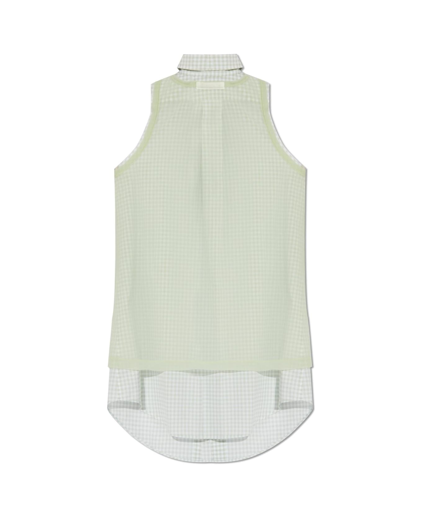 Maison Margiela Back To Front Checked Shirt - Green