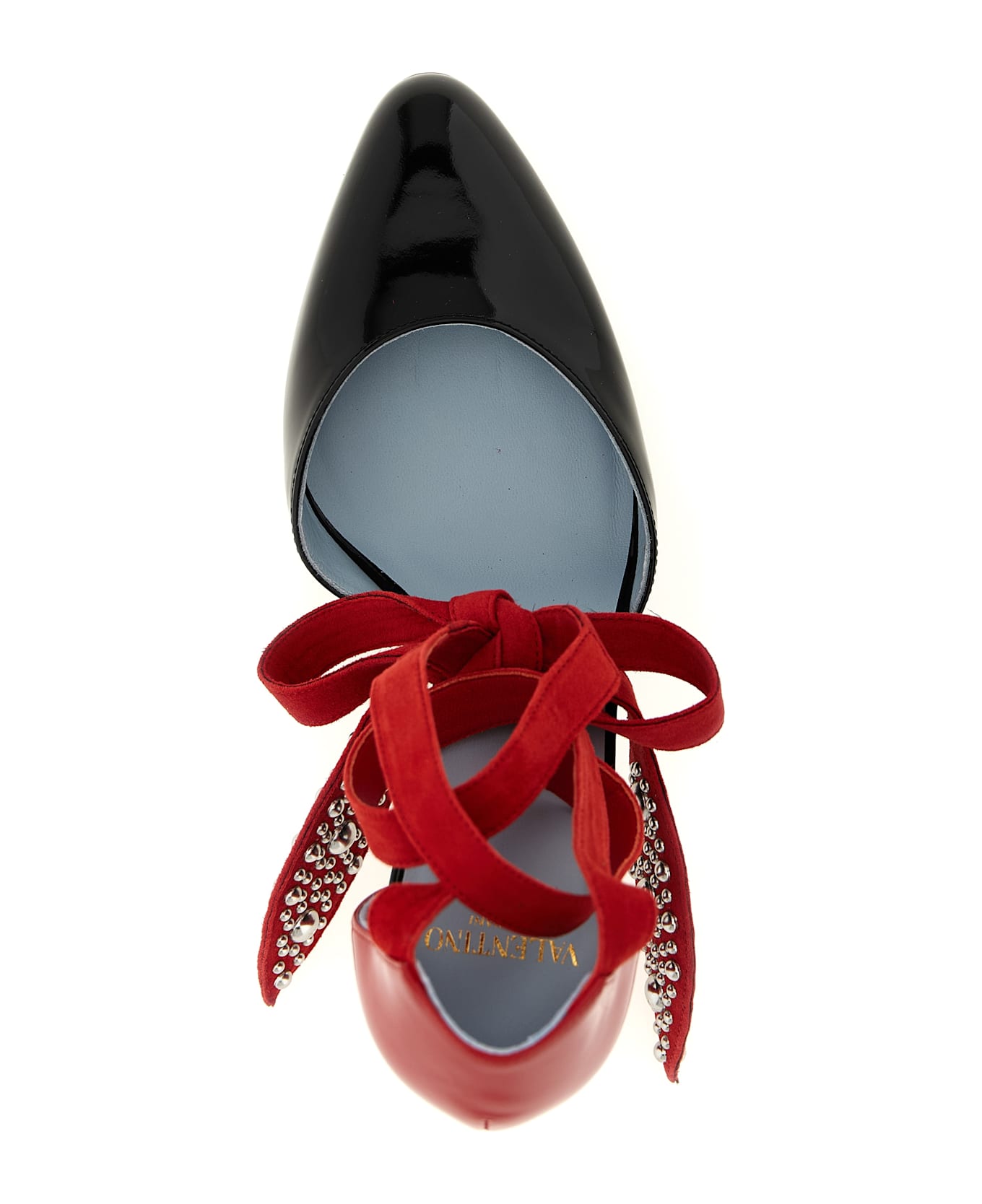 パンプス VALENTINO TWO-TONE LEATHER FOLIEFOLIAGE PUMPS Valentino Garavani Two-tone Leather Foliefoliage Pumps
