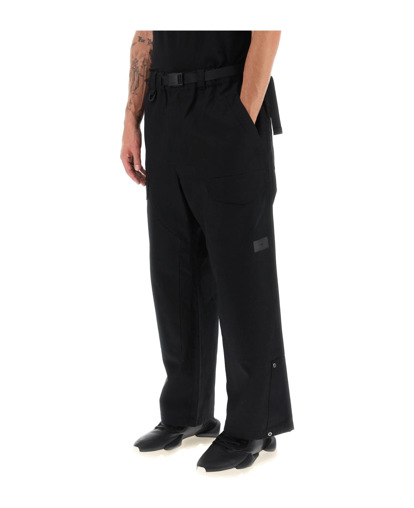 Y-3 Wide Leg Workwear Pants Pants - BLACK (Black)