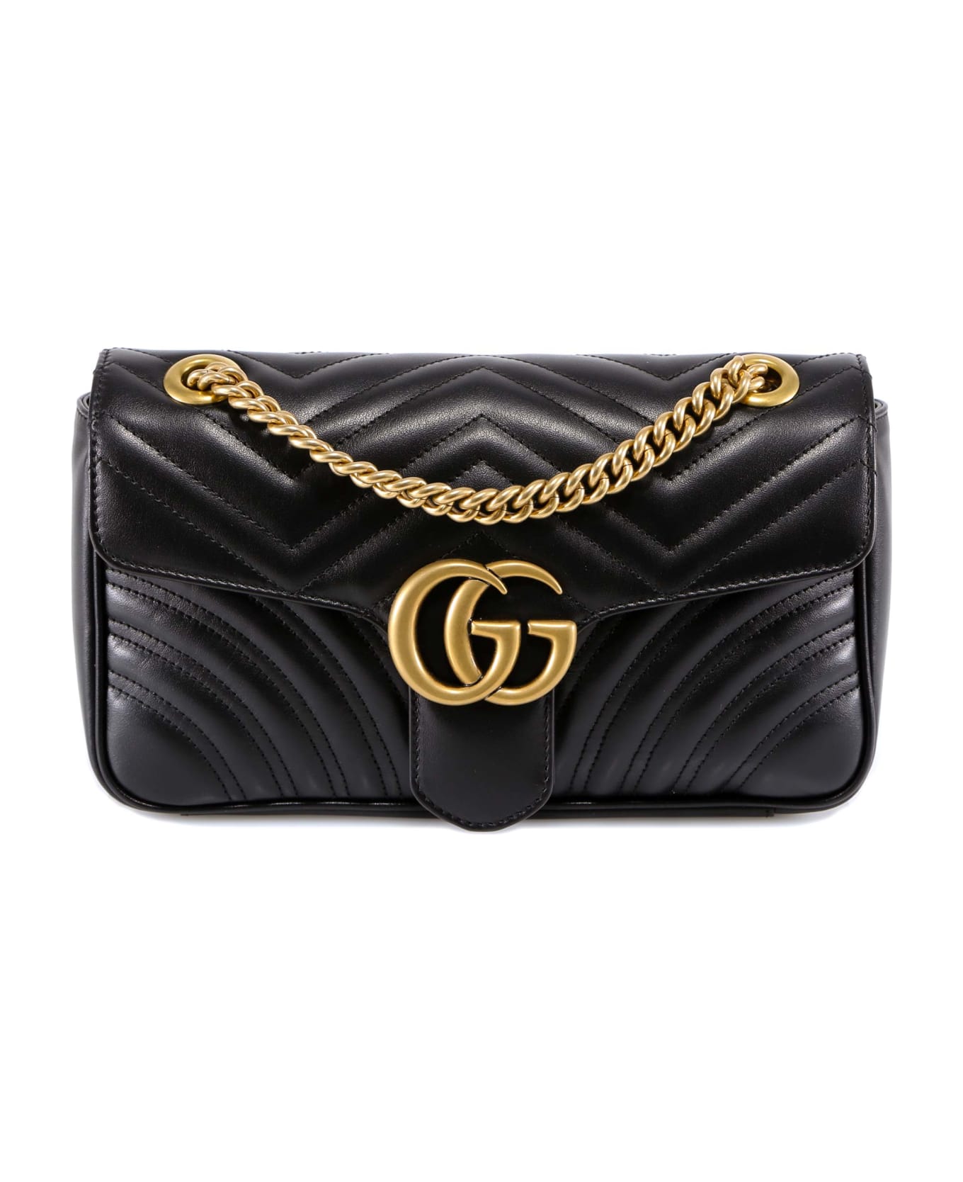 Gucci Gg Marmont Shoulder Bag - Black ショルダーバッグ