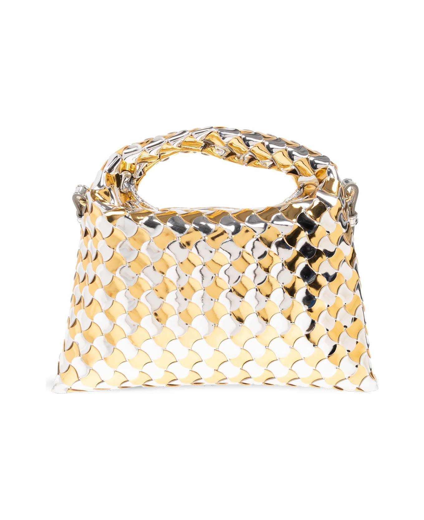 Bottega Veneta 'hop Mini' Shoulder Bag - Silver/gold