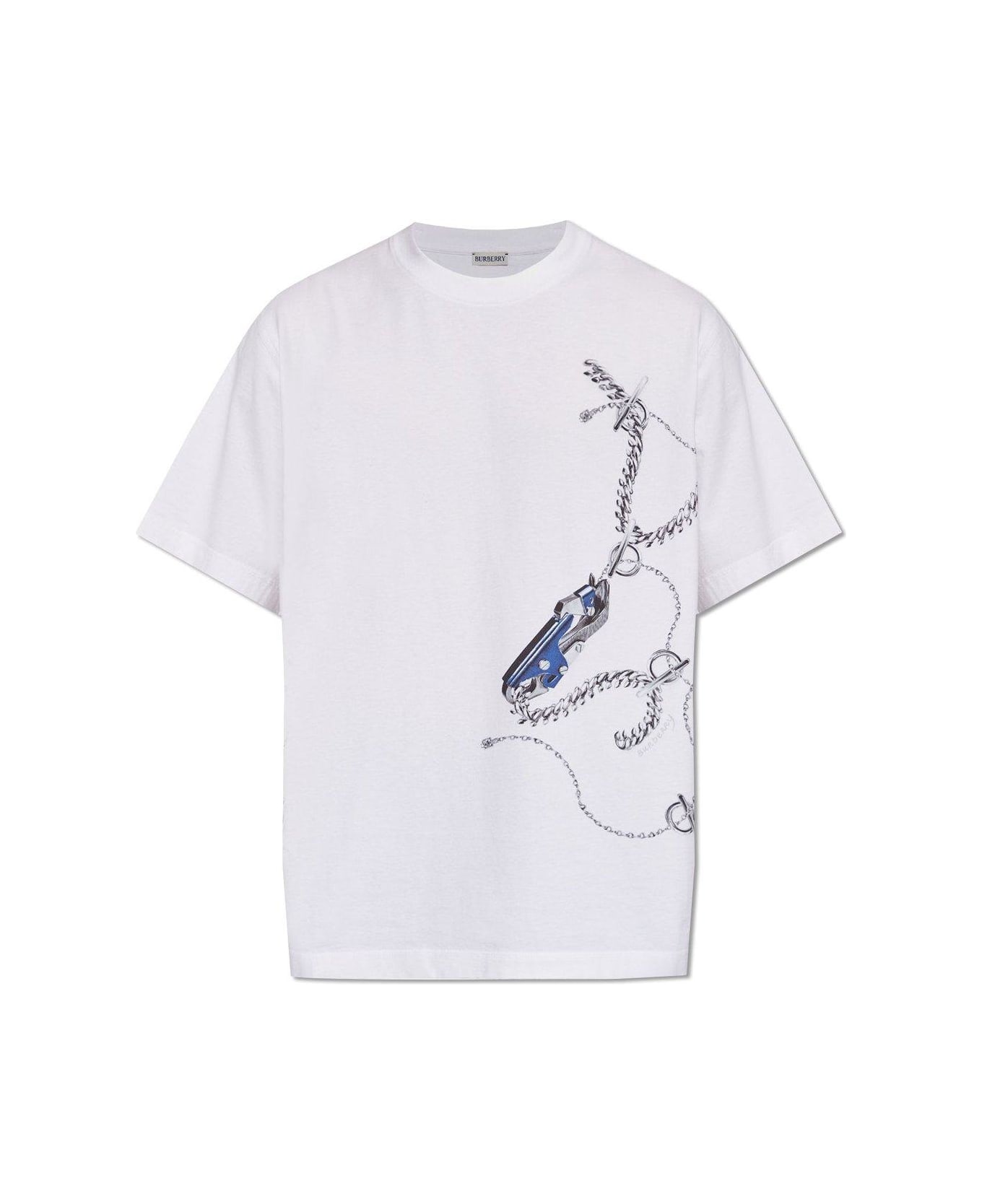 Burberry Graphic-printed Crewneck T-shirt - Bianco シャツ