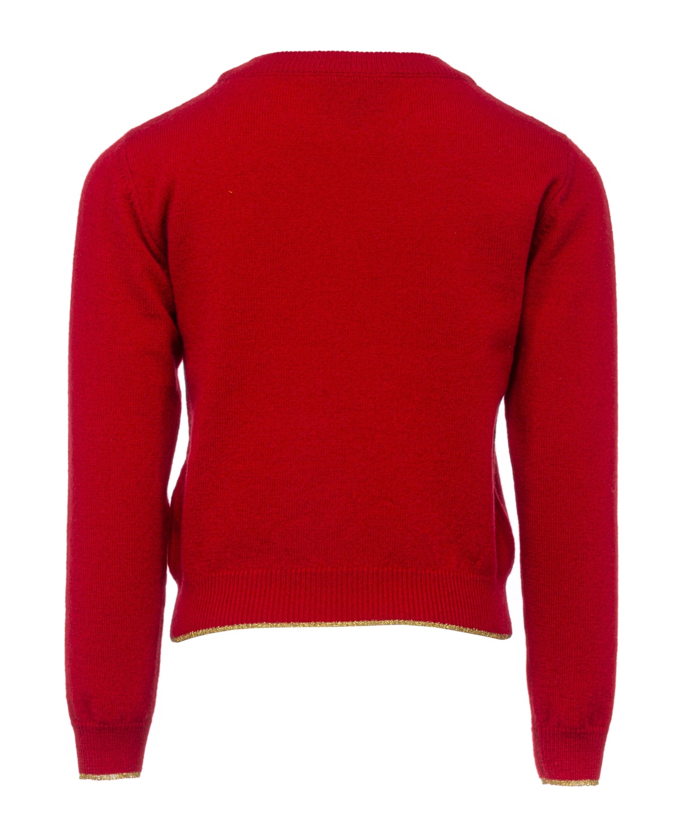 Simonetta Sweater With Print - Red