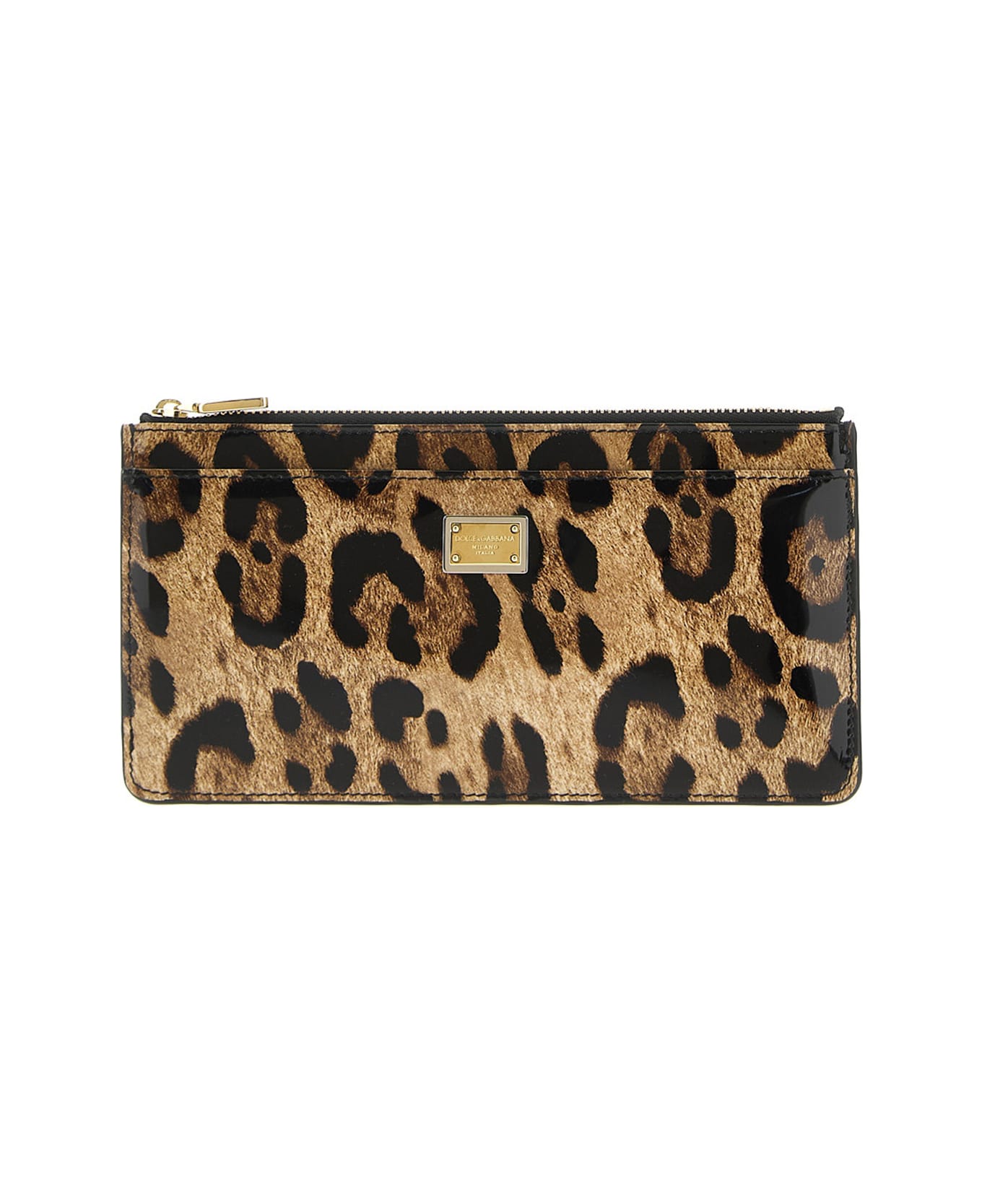 Dolce & Gabbana Leather Card Holder - Animalier