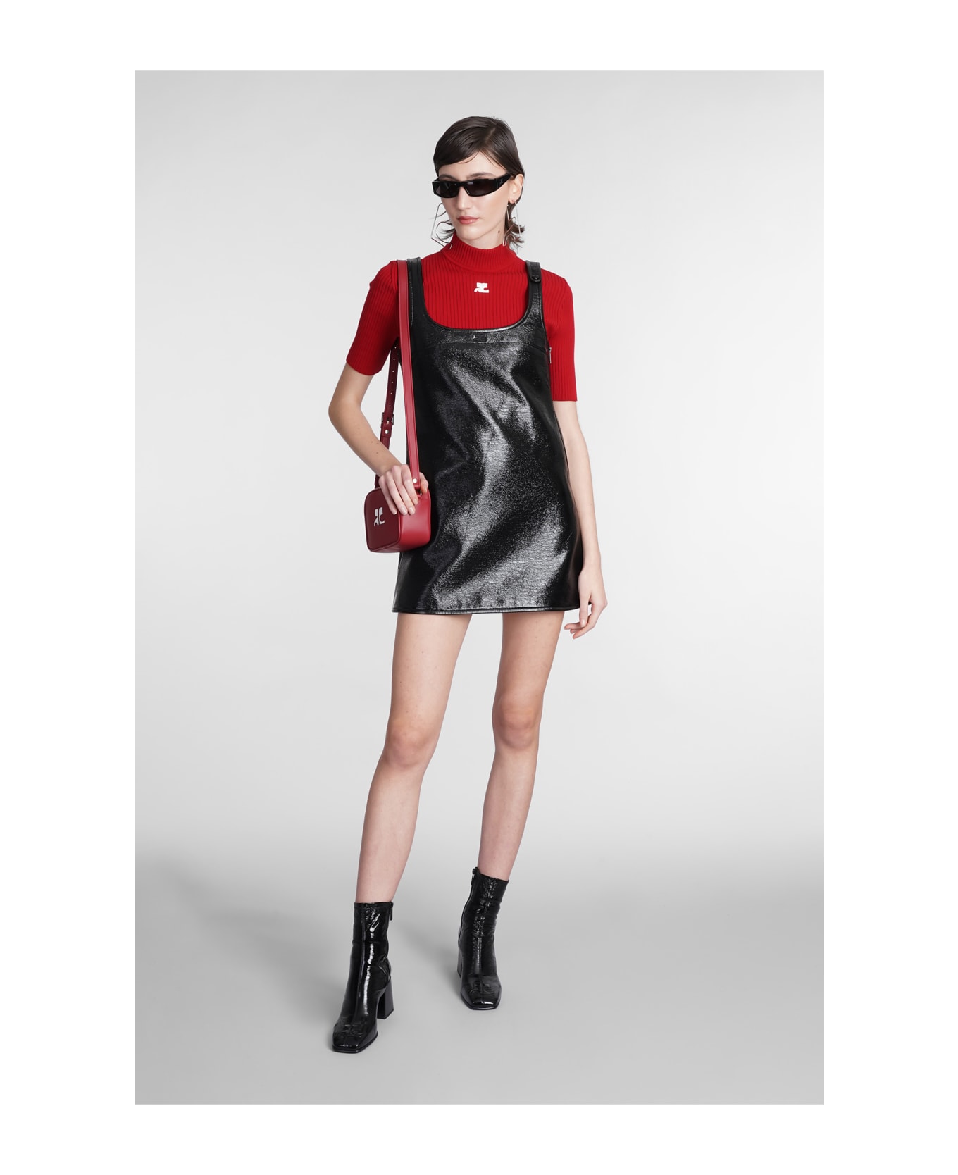 Courrèges Knitwear In Red Viscose - red