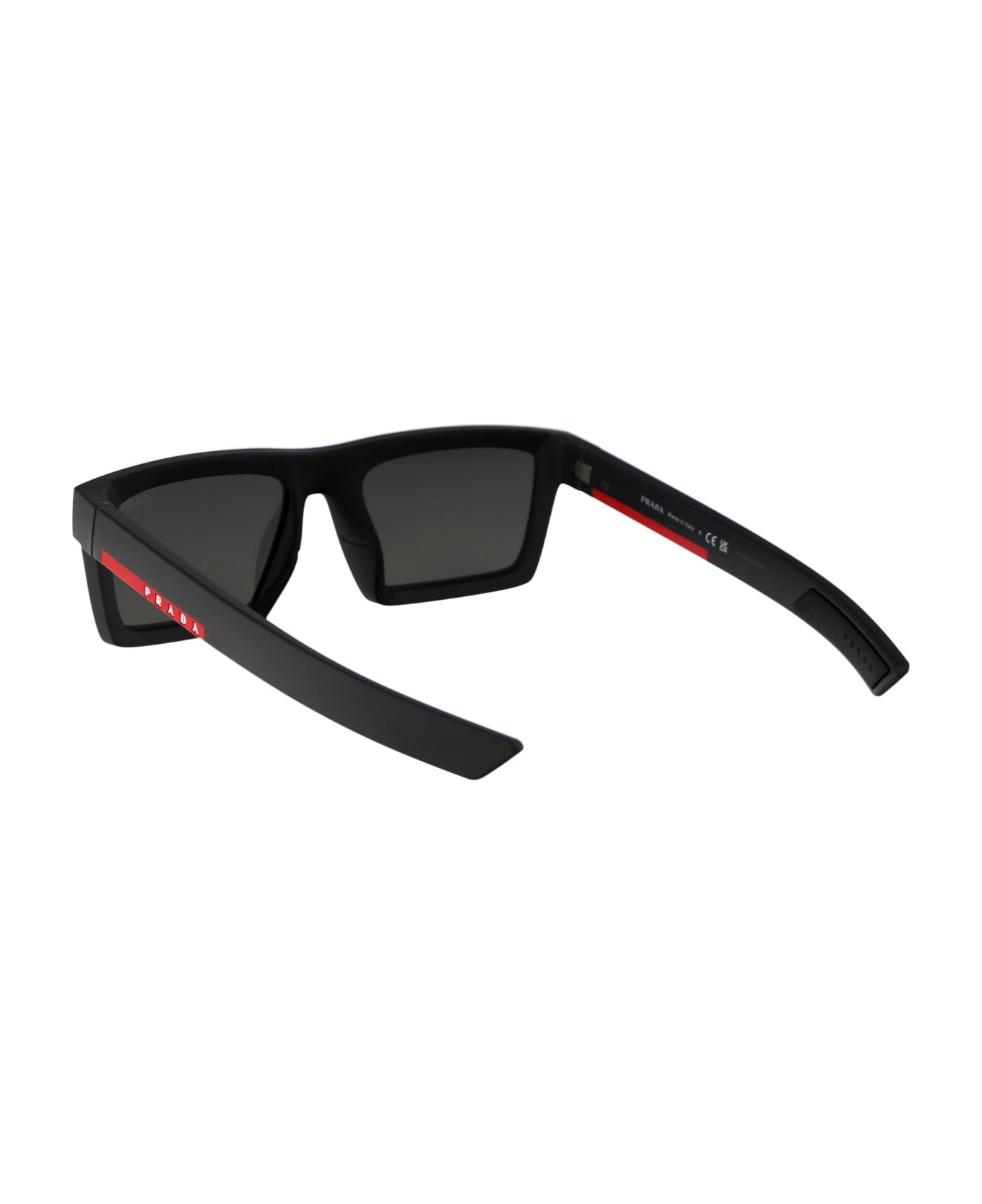 Prada Linea Rossa 0ps 02zsu Sunglasses - 18K60A Metal Grey サングラス