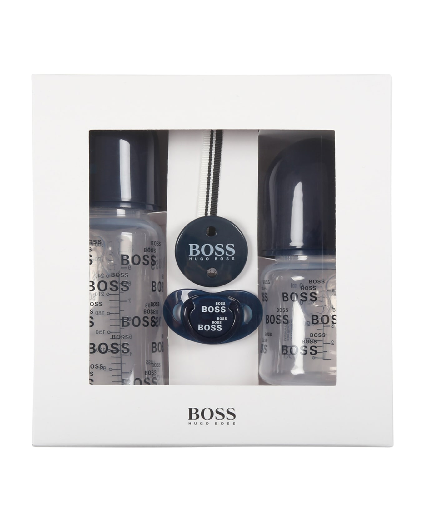 Hugo Boss Blue Set For Baby Boy With Logos - Blue アクセサリー＆ギフト