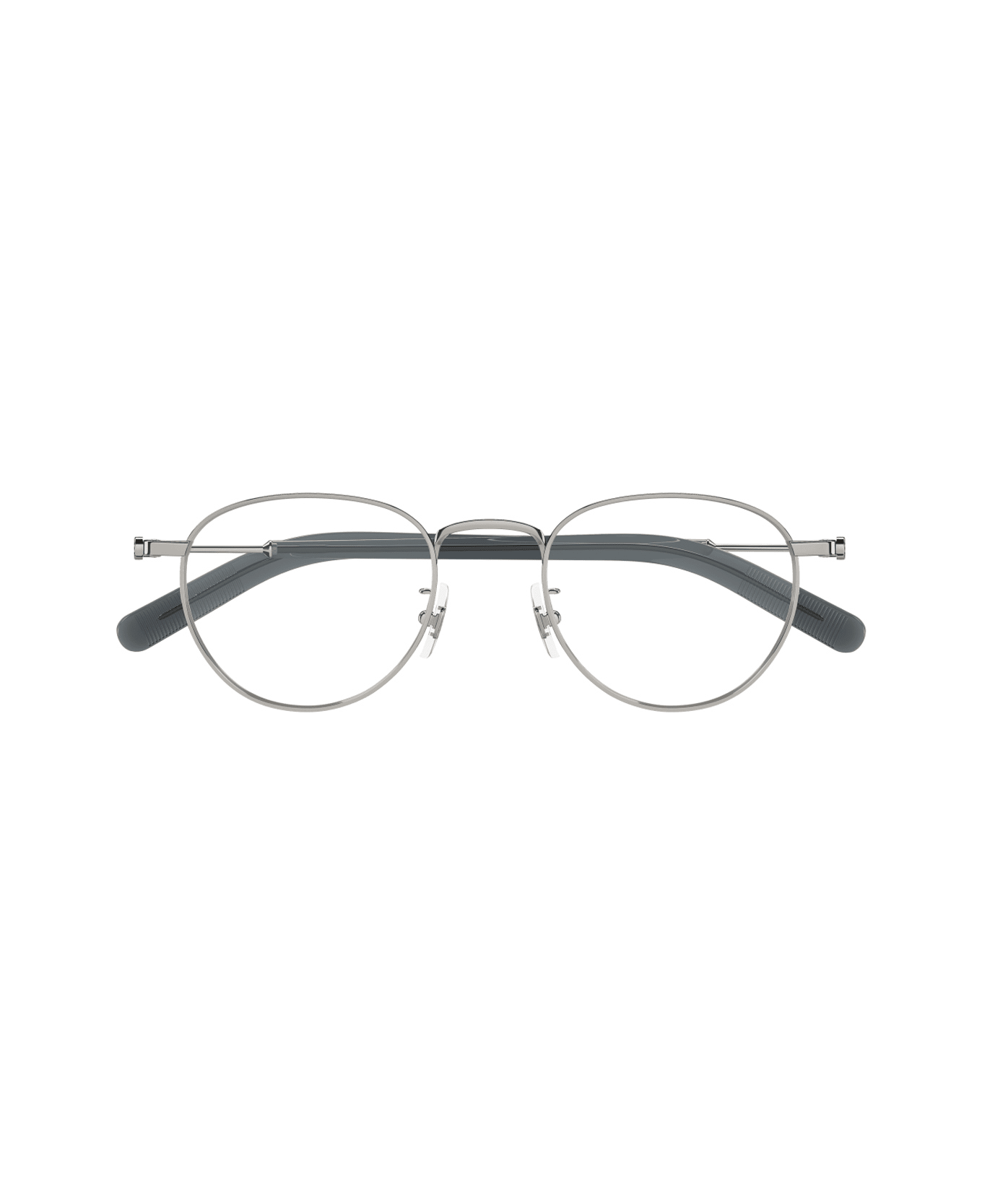 Montblanc Mb0423o Linea Snowcap 002 Ruthenium Grey Glasses - Ruthenium
