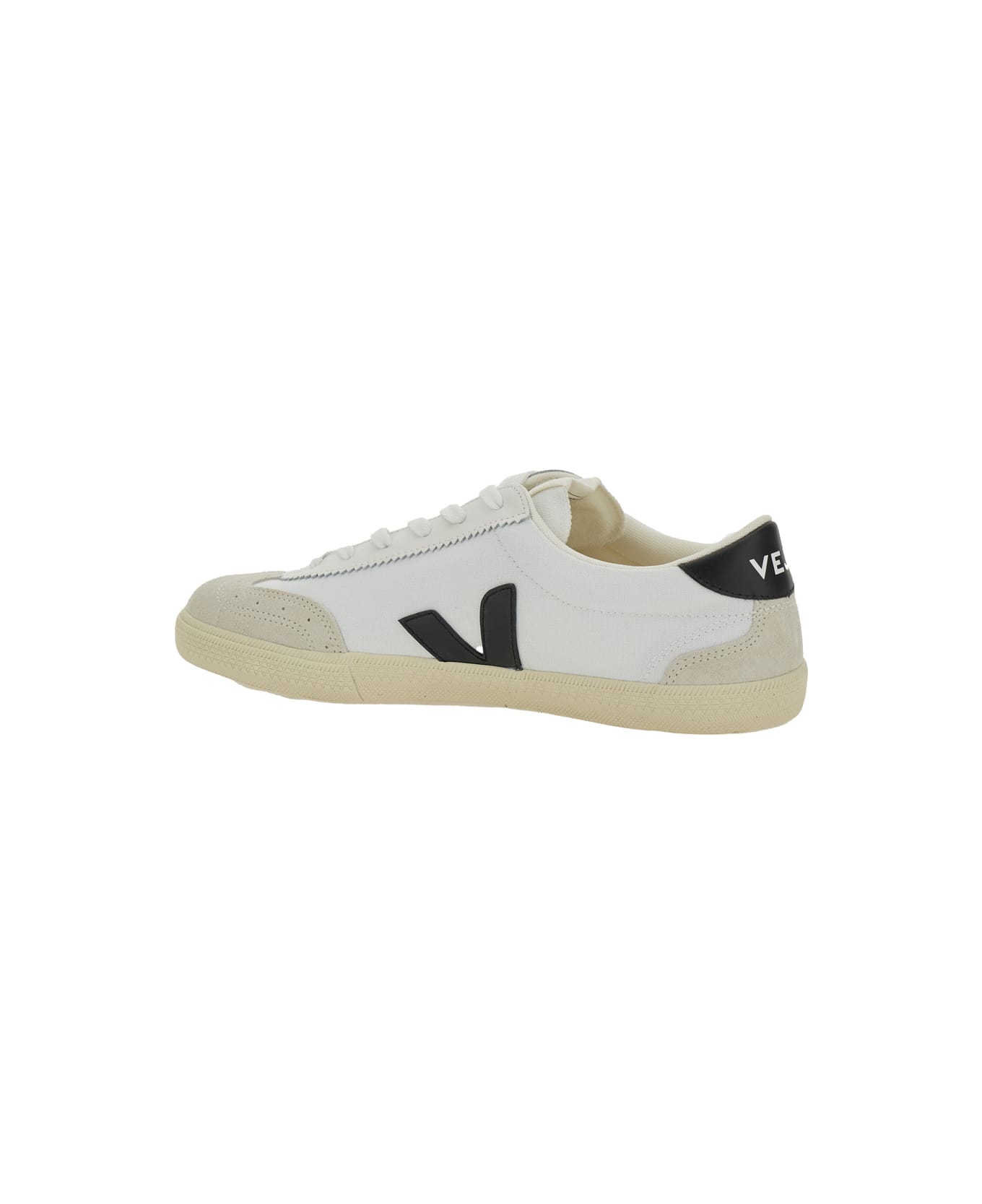 Veja 'v-10' White Sneakers With Side Logo Application In Leather Unisex - White