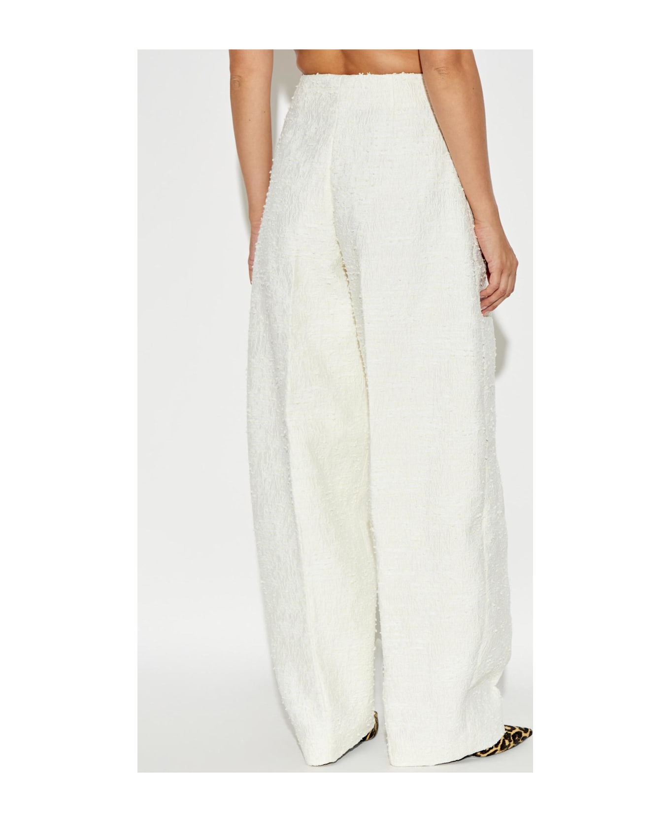 Jacquemus Creased Pants 
curvo
 - WHITE/NEUTRALS