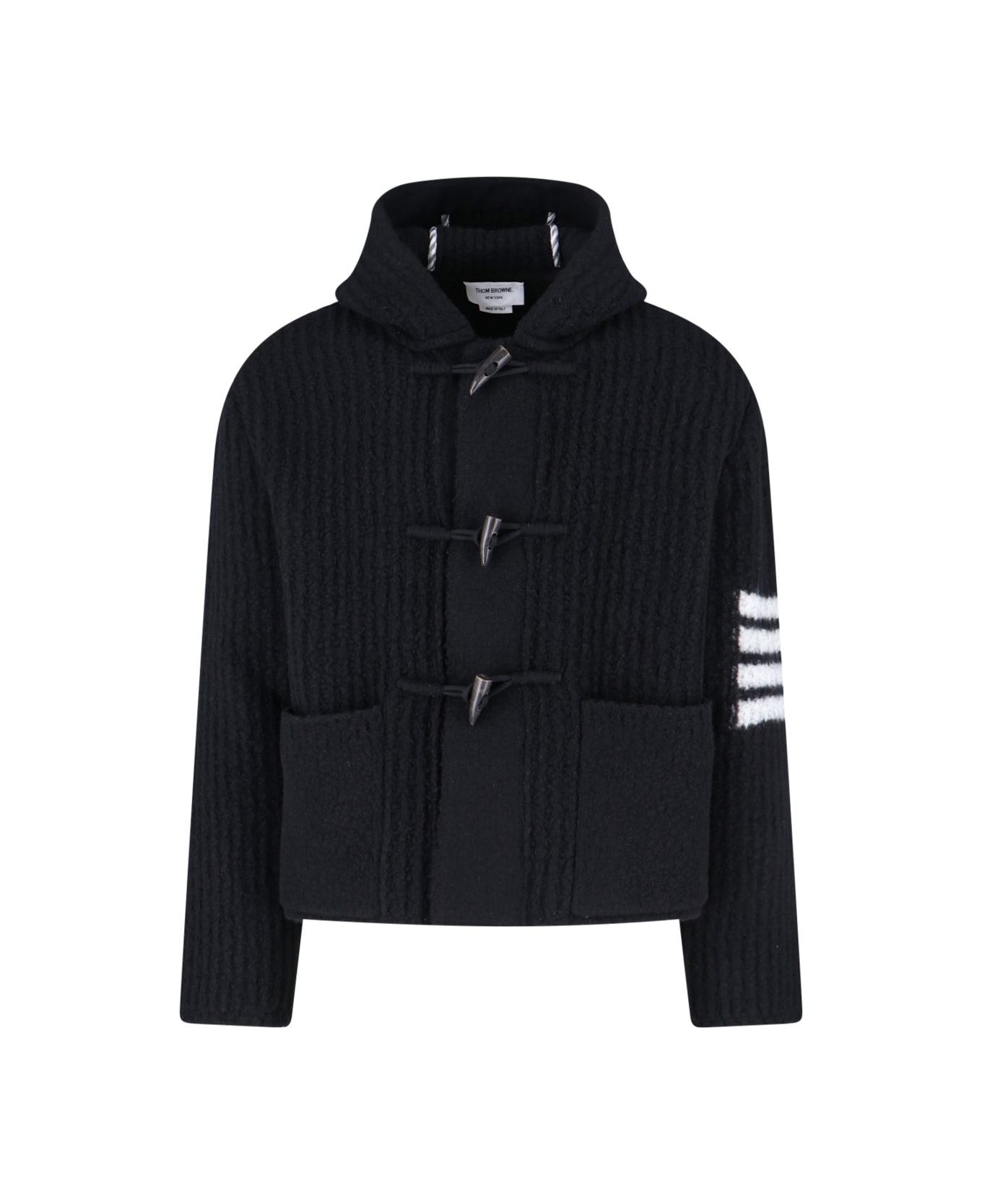 Thom Browne 
4-bar
 Hooded Jacket - Black