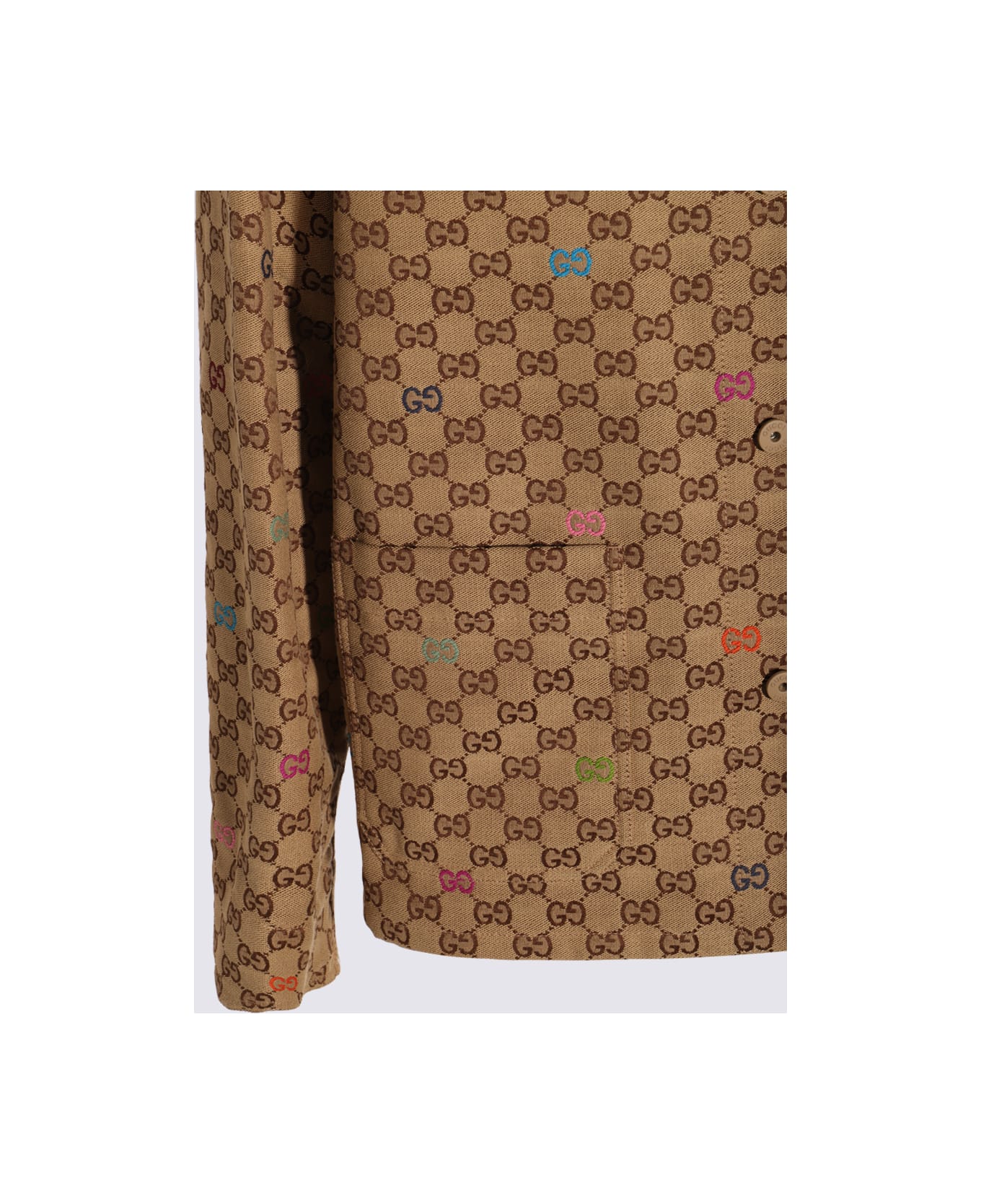 Gucci Beige Cotton Casual Jacket - Beige