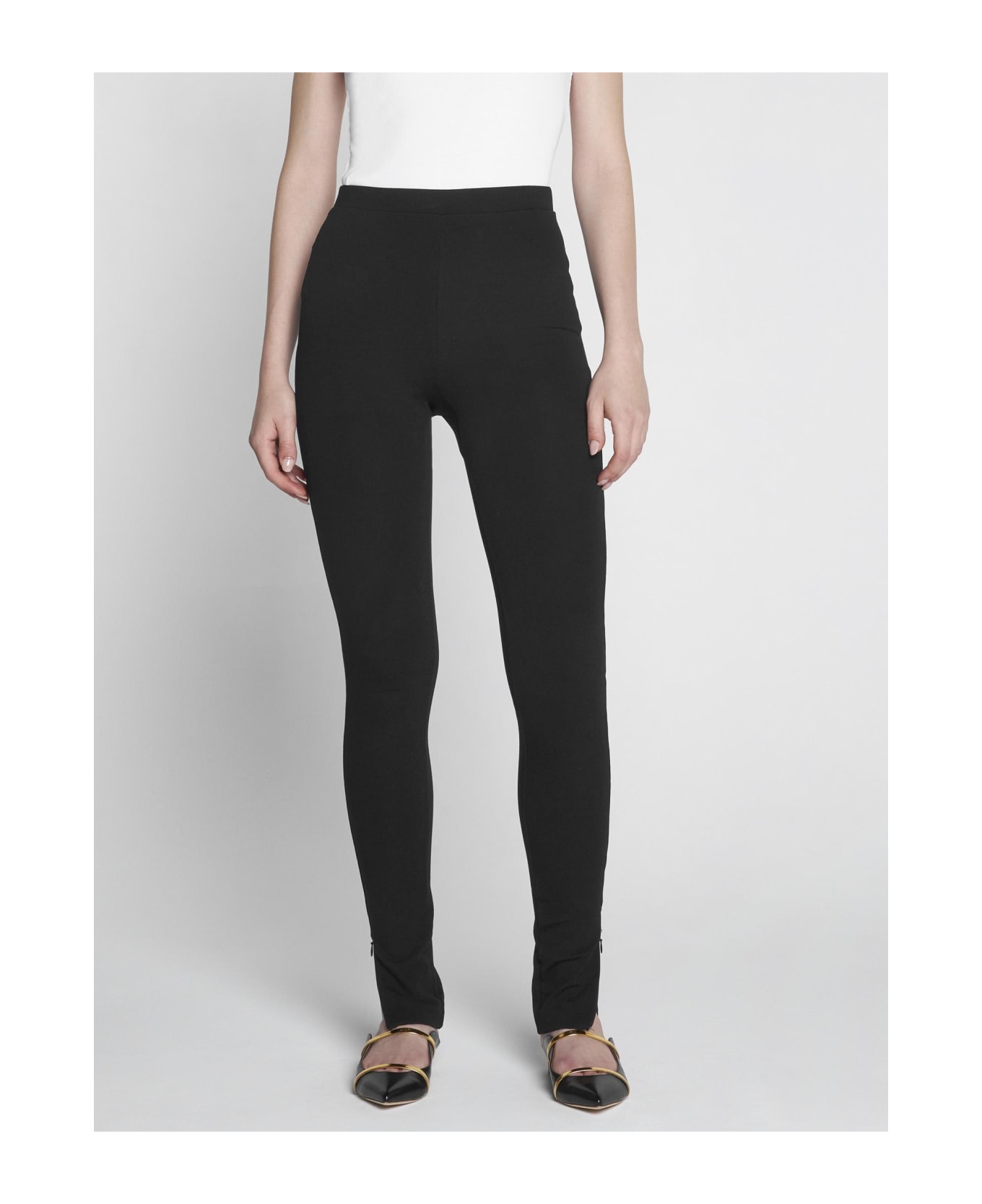 Totême Viscose-blend Leggings - BLACK