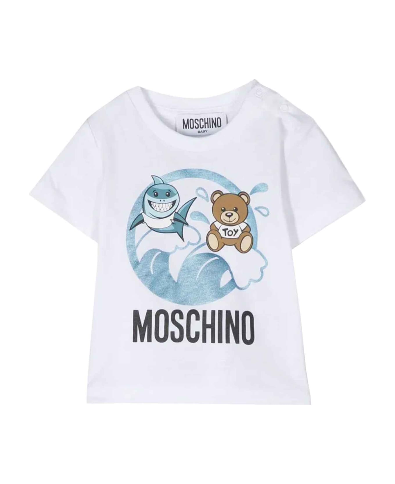 Moschino White T-shirt Baby Unisex - Bianco