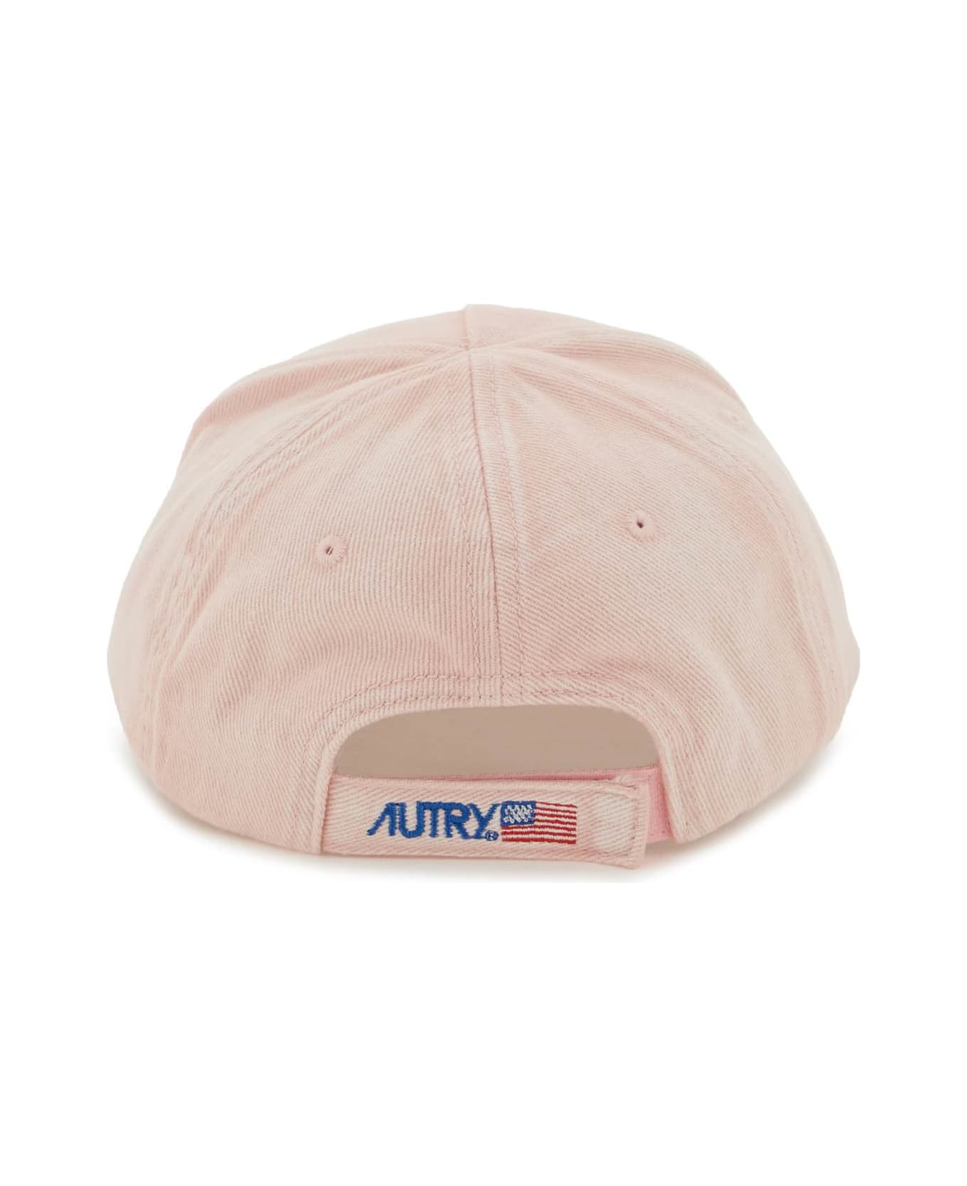 Autry Embroidered Logo Baseball Hat - Rosa