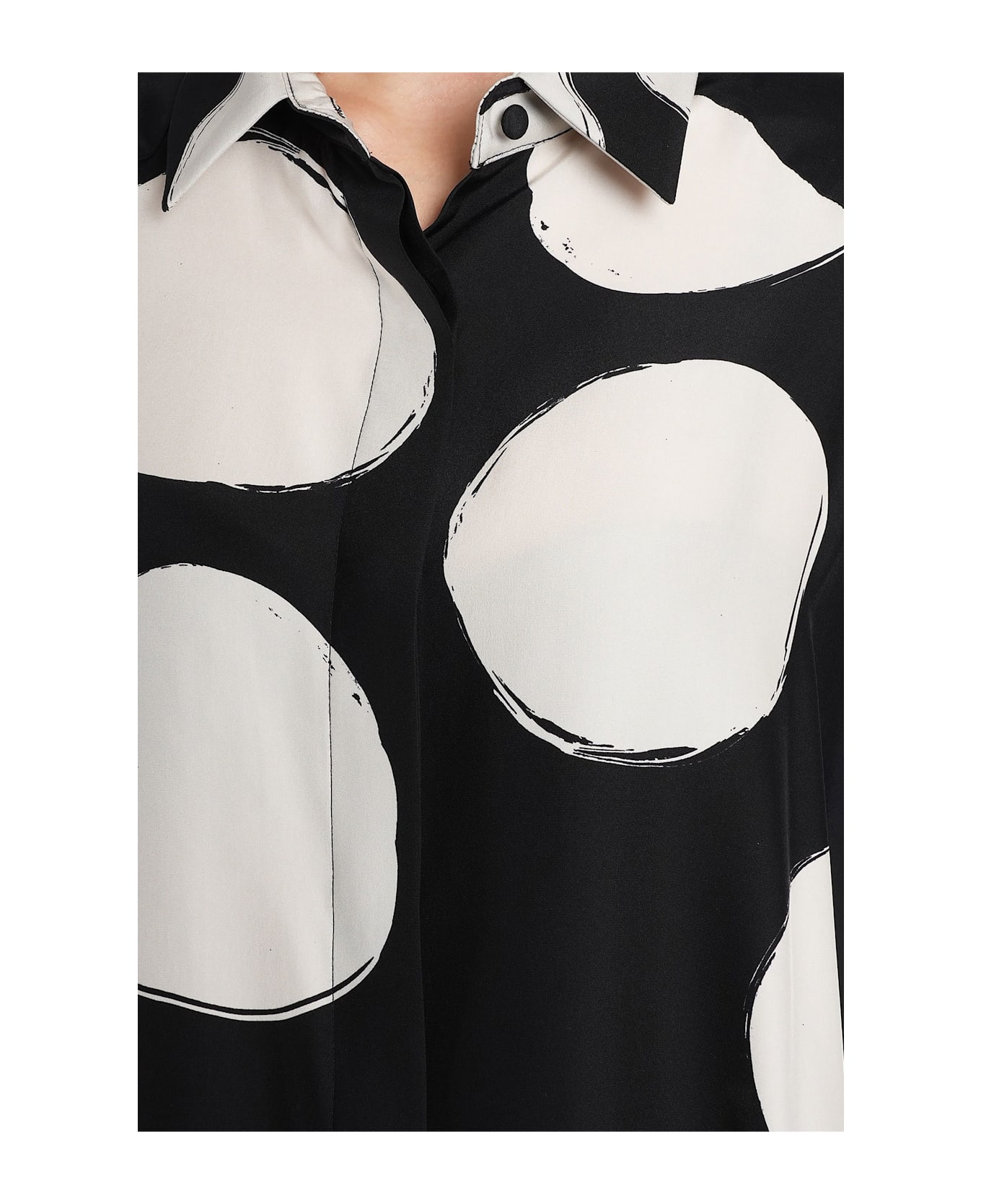 Gianluca Capannolo Mina Shirt Shirt In Black Silk - black