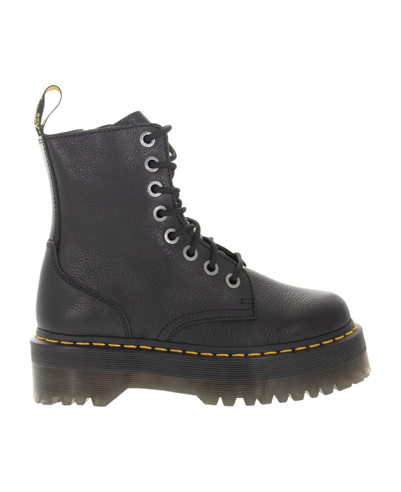 Dr. Martens Jadon Pisa - Leather Platform Boots - Black
